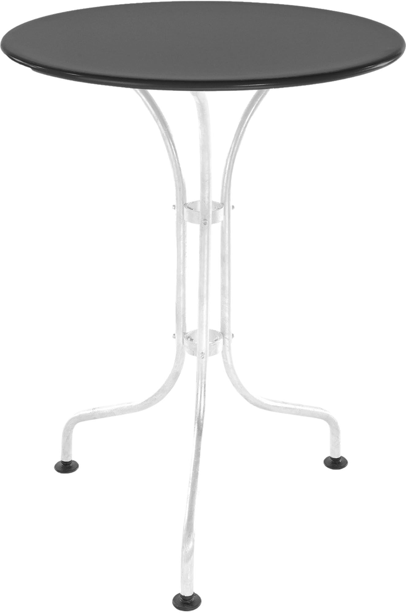 St. Moritz Metall-Gartentisch ø60 von Schaffner: Eleganter, wetterfester Rundtisch aus langlebigem Stahl, perfekt für kleine Außenflächen und stilvolle Sitzgruppen.