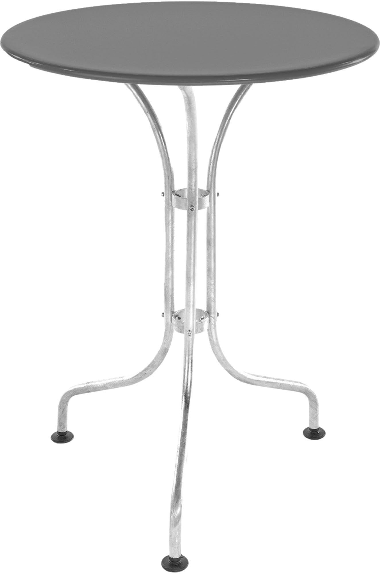 Eleganter, wetterfester Metall-Gartentisch ø60 von Schaffner – ideal für kleine Gärten, Balkone und Gastronomie. Hochwertige Schweizer Qualität.