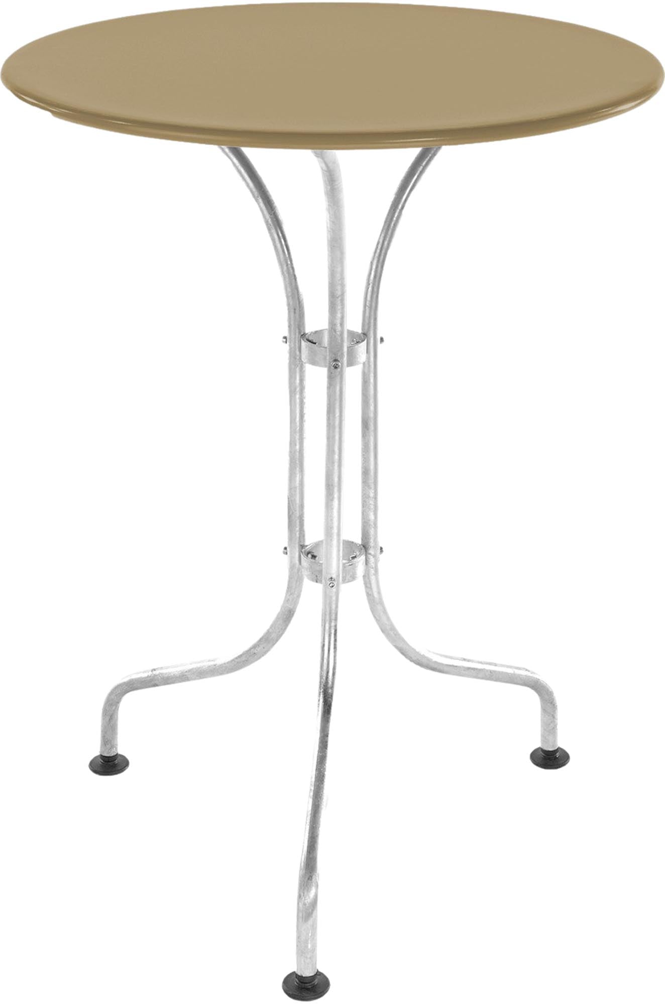 St. Moritz Metall-Gartentisch ø60 in Pastellbraun präsentiert im Onlineshop von KAQTU Design AG. Gartentisch ist von Schaffner