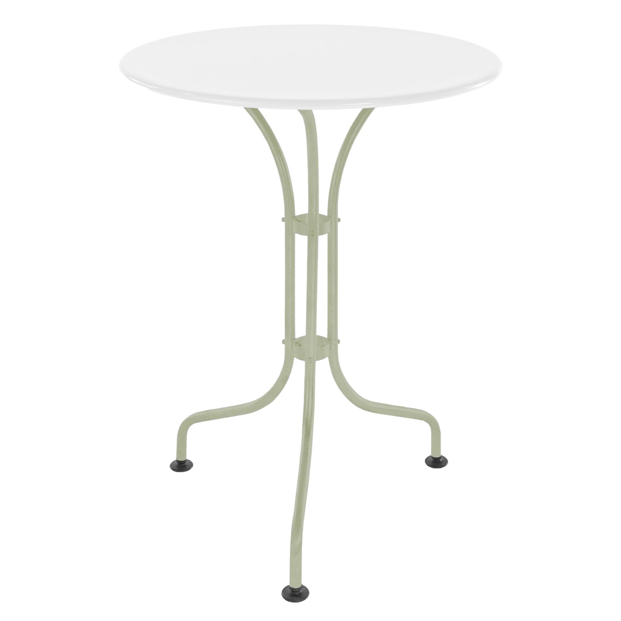 St. Moritz Metall-Gartentisch ø60: Robuster, wetterfester Tisch im eleganten Design, ideal für kleine Gärten, Balkone und Gastronomie – Schweizer Qualität.