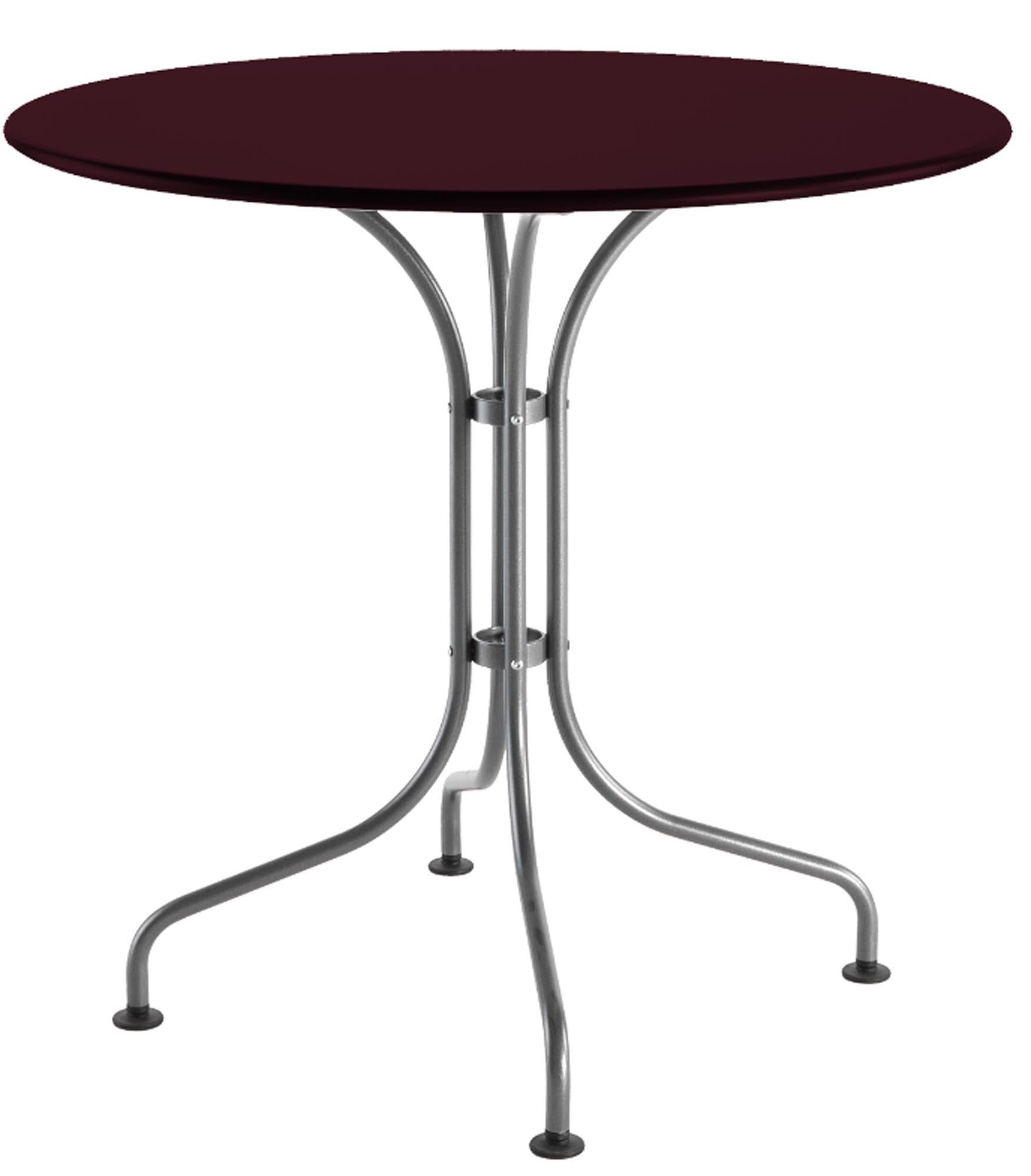 St. Moritz Metall-Gartentisch ø80 von Schaffner – robuster, wetterfester Rundtisch aus hochwertigem Stahl, perfekt für Garten, Balkon oder Terrasse.