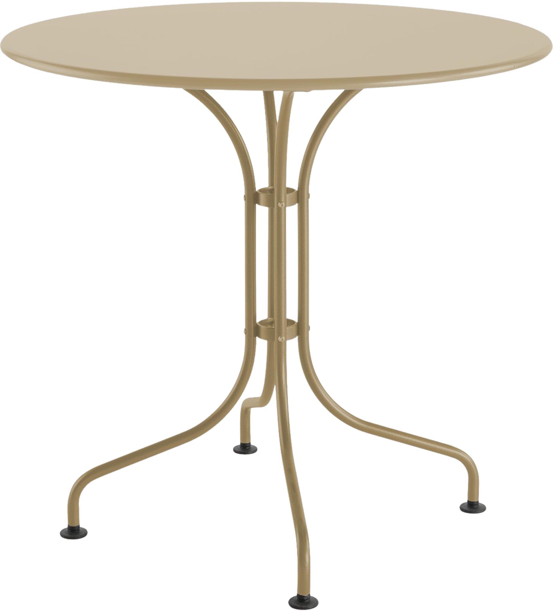 Metalltisch St. Moritz ø 80: Stilvoller Mittelpunkt für Terrasse.