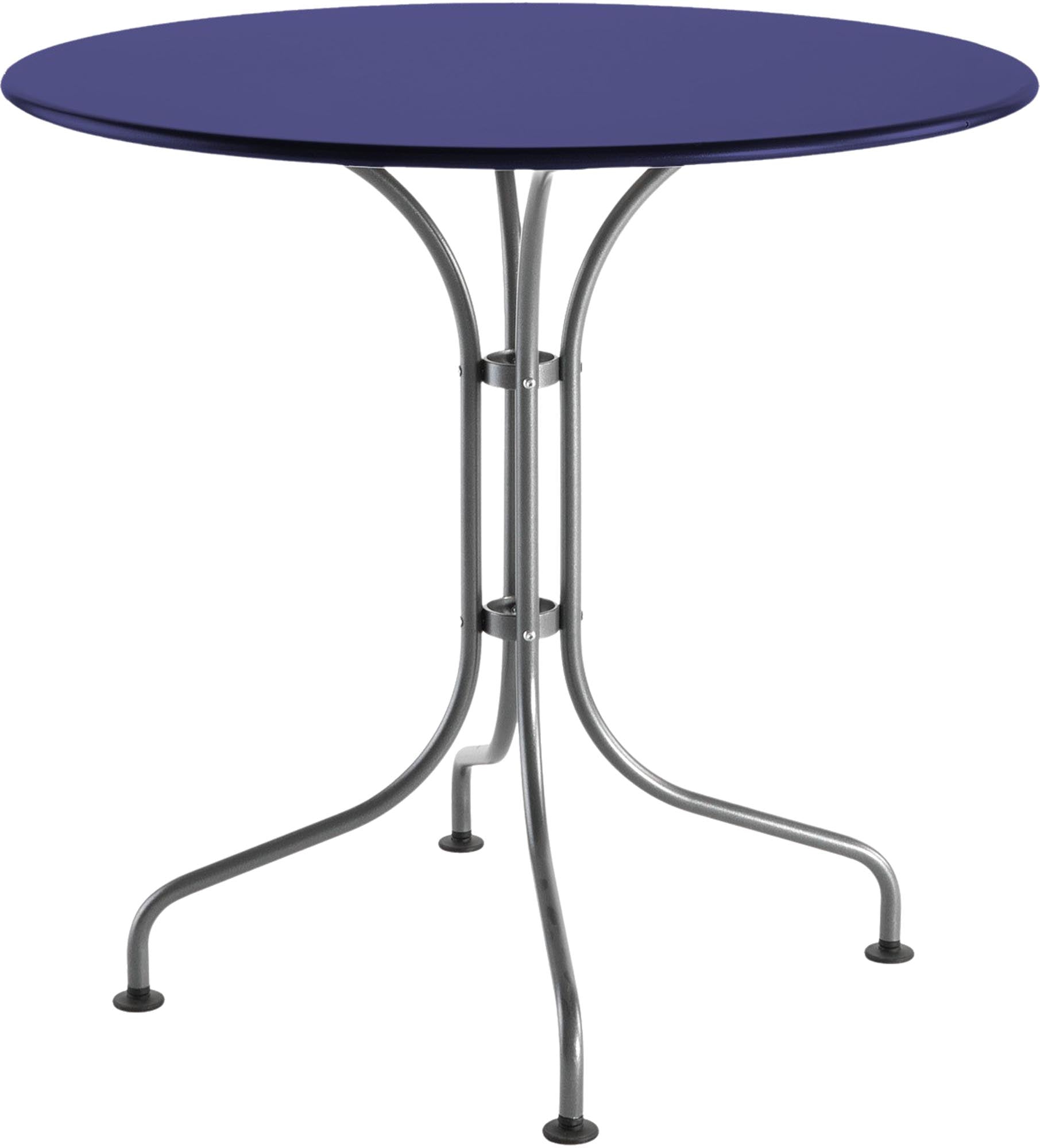 Metalltisch St. Moritz ø 80: Eleganter Gartentisch aus robustem Stahl, ideal für gesellige Stunden im Freien. Wetterfest und stilvoll.