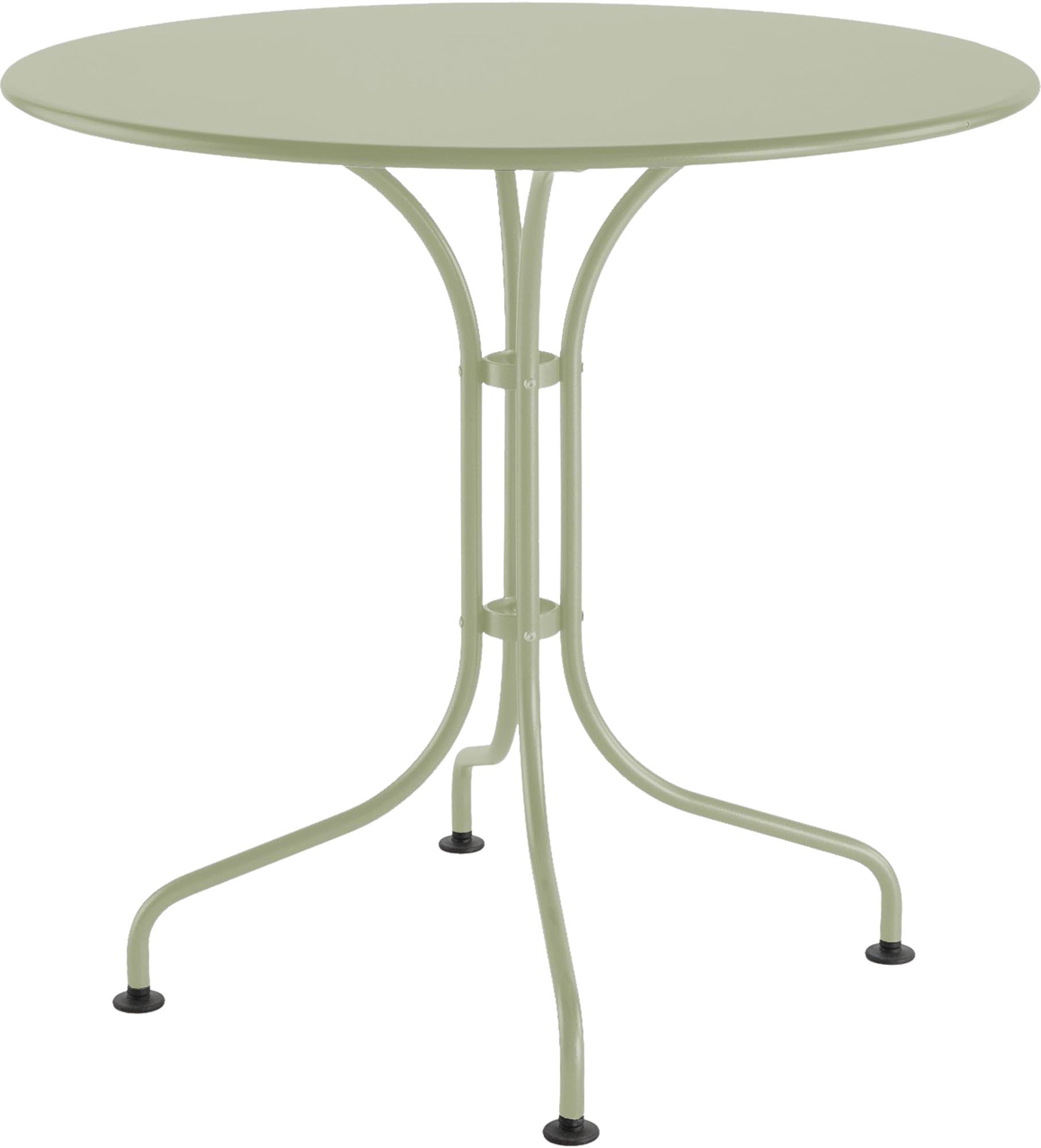 Eleganter St. Moritz Metall-Gartentisch mit einem Durchmesser von 80 cm, ideal für gesellige Runden im Garten oder auf der Terrasse.