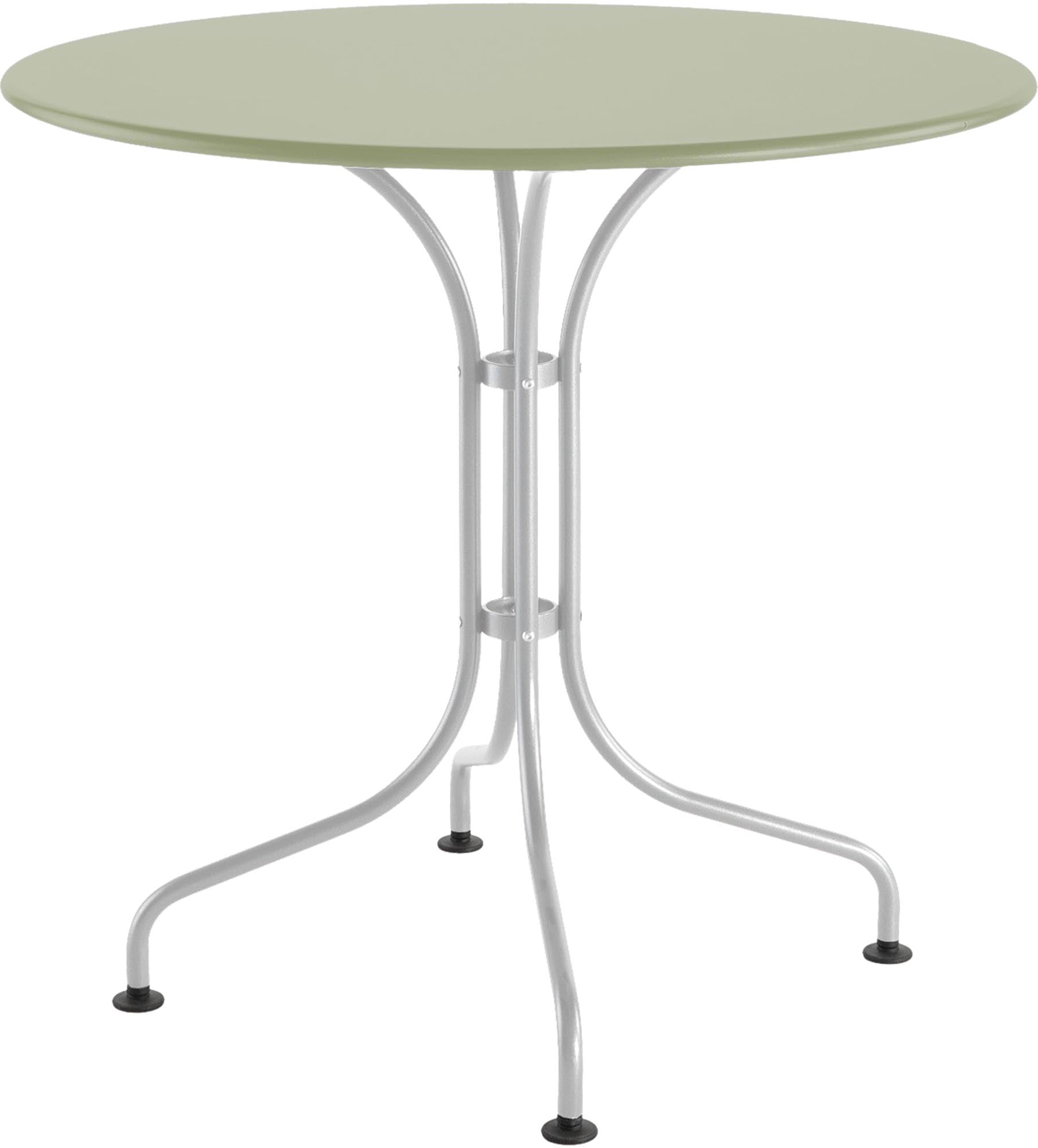 Eleganter St. Moritz Metall-Gartentisch mit 80 cm Durchmesser, ideal für gesellige Runden im Garten und stilvolle Außenbereiche.