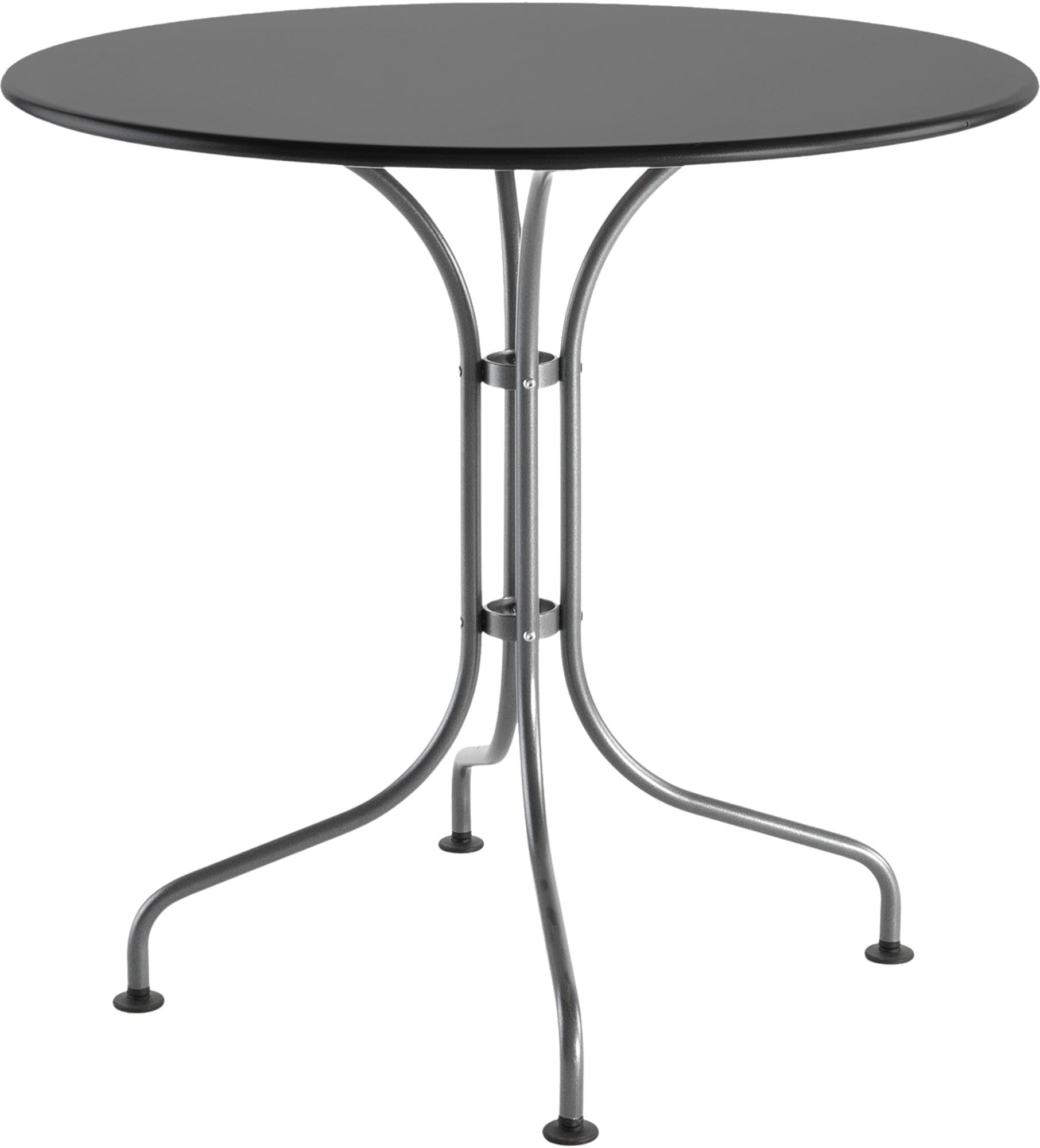 Metalltisch St. Moritz ø 80: Robuster Tisch mit elegantem Design, ideal für Garten und Balkon. Wetterfest und langlebig für gesellige Stunden.