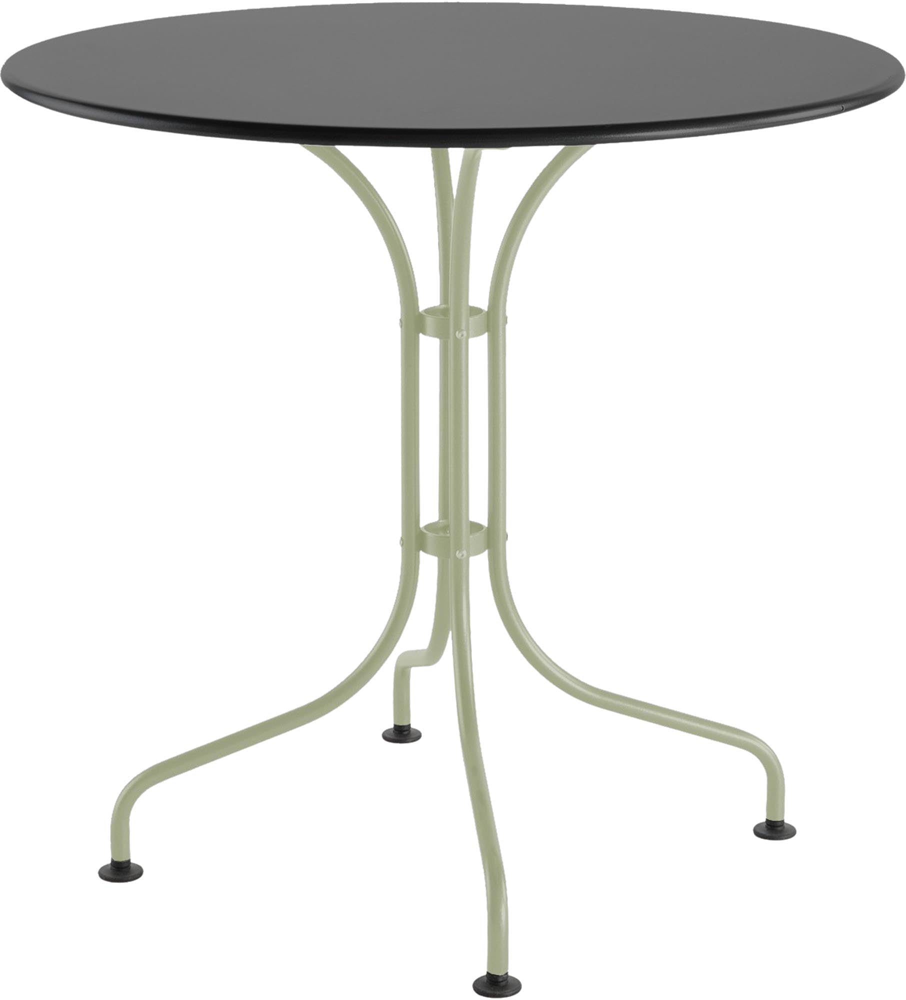 Eleganter runder Gartentisch St. Moritz aus robustem Metall, Ø80 cm, ideal für gesellige Runden im Garten oder auf der Terrasse.
