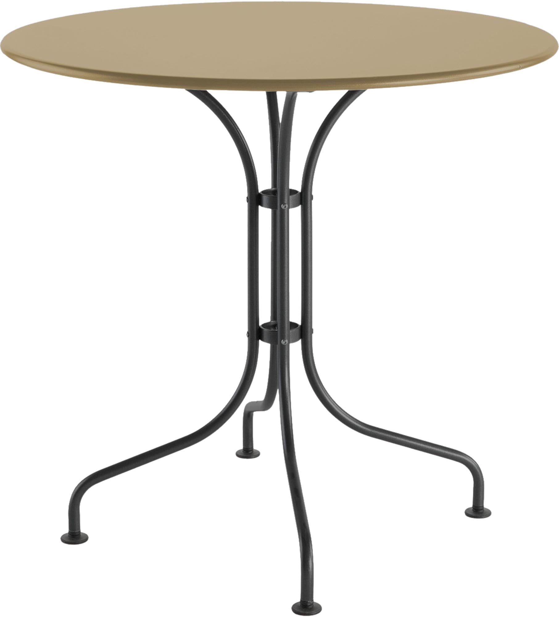 Metalltisch St. Moritz ø 80: Stilvoller Mittelpunkt für Terrasse.