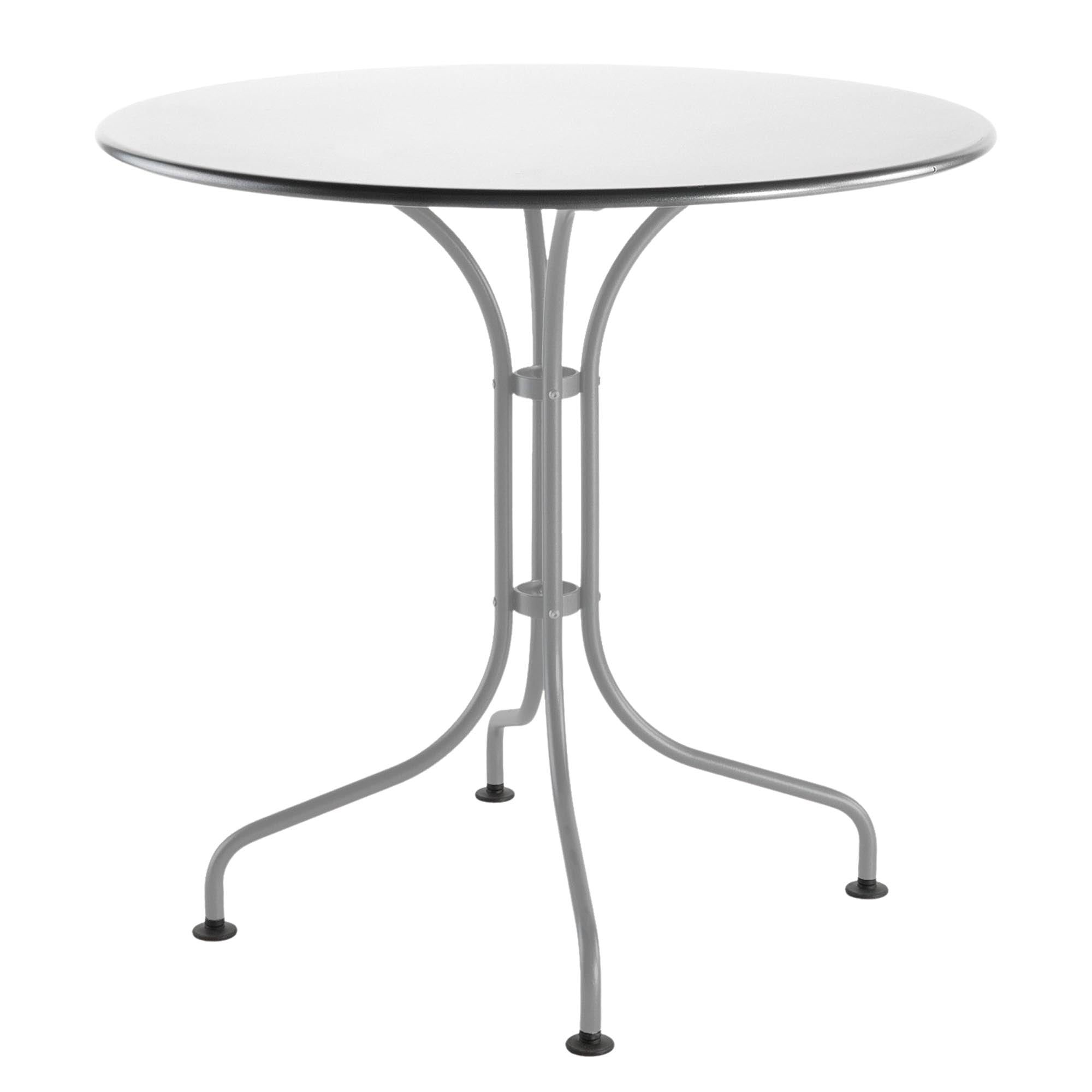 St. Moritz Metall-Gartentisch ø80 von Schaffner – stilvoller, runder Tisch aus hochwertigem Metall, perfekt für entspannte Stunden im Freien.