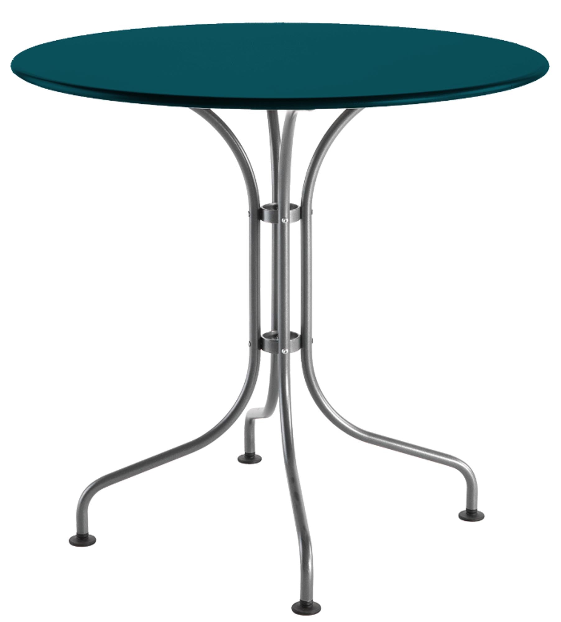 Stilvoller Metalltisch St. Moritz ø 90 – Wetterfest und langlebig, perfekt für gesellige Stunden im Freien. Ein echter Blickfang für jeden Außenbereich!