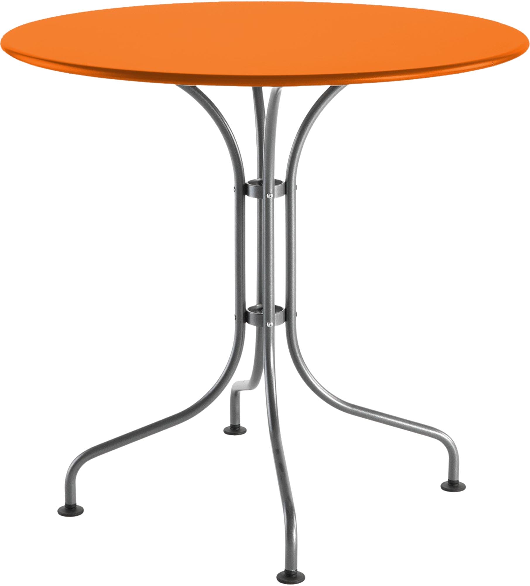 Robuster Metalltisch St. Moritz ø 90 – Stilvoll für Aussenbereiche.