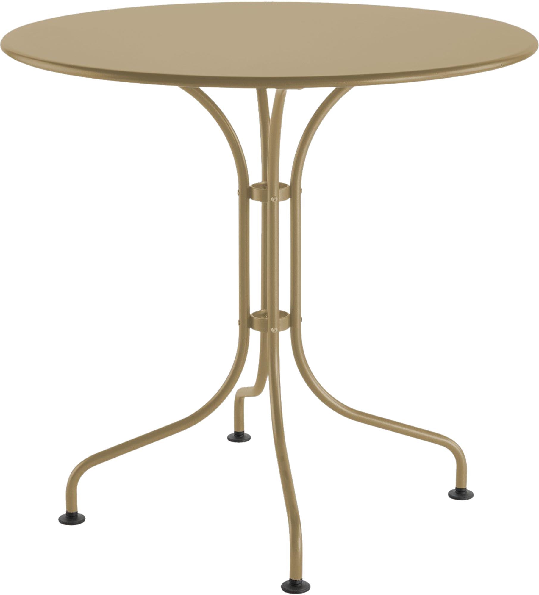 Moderner Metalltisch St. Moritz mit 90 cm Durchmesser – Perfekt für stilvolle Outdoor-Bereiche und gemütliche Zusammenkünfte.