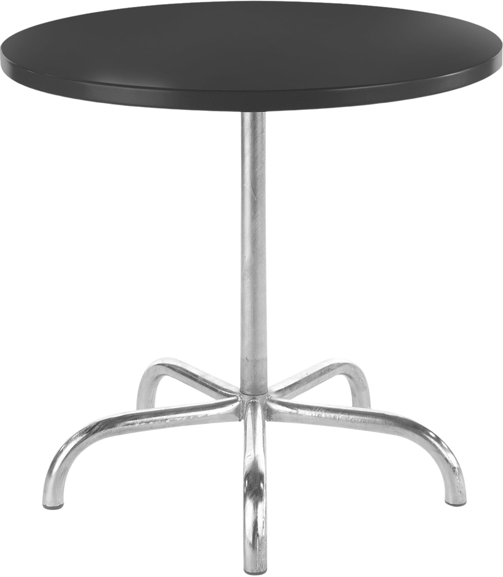 Säntis Metall-Gartentisch ø80 cm, klappbar, wetterfest, rostfrei, platzsparend, langlebig – Schweizer Qualität für Garten, Balkon oder Terrasse.