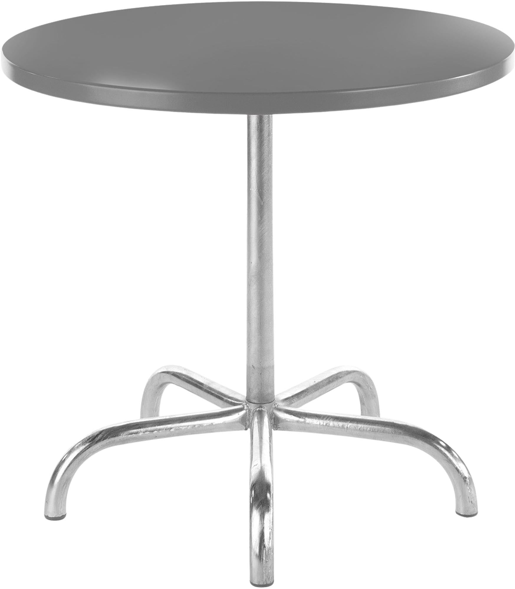 Säntis Metall-Gartentisch ø80 cm, klappbar, wetterfest, rostfrei, stabil, platzsparend, langlebig – ideal für Garten, Balkon oder Terrasse.