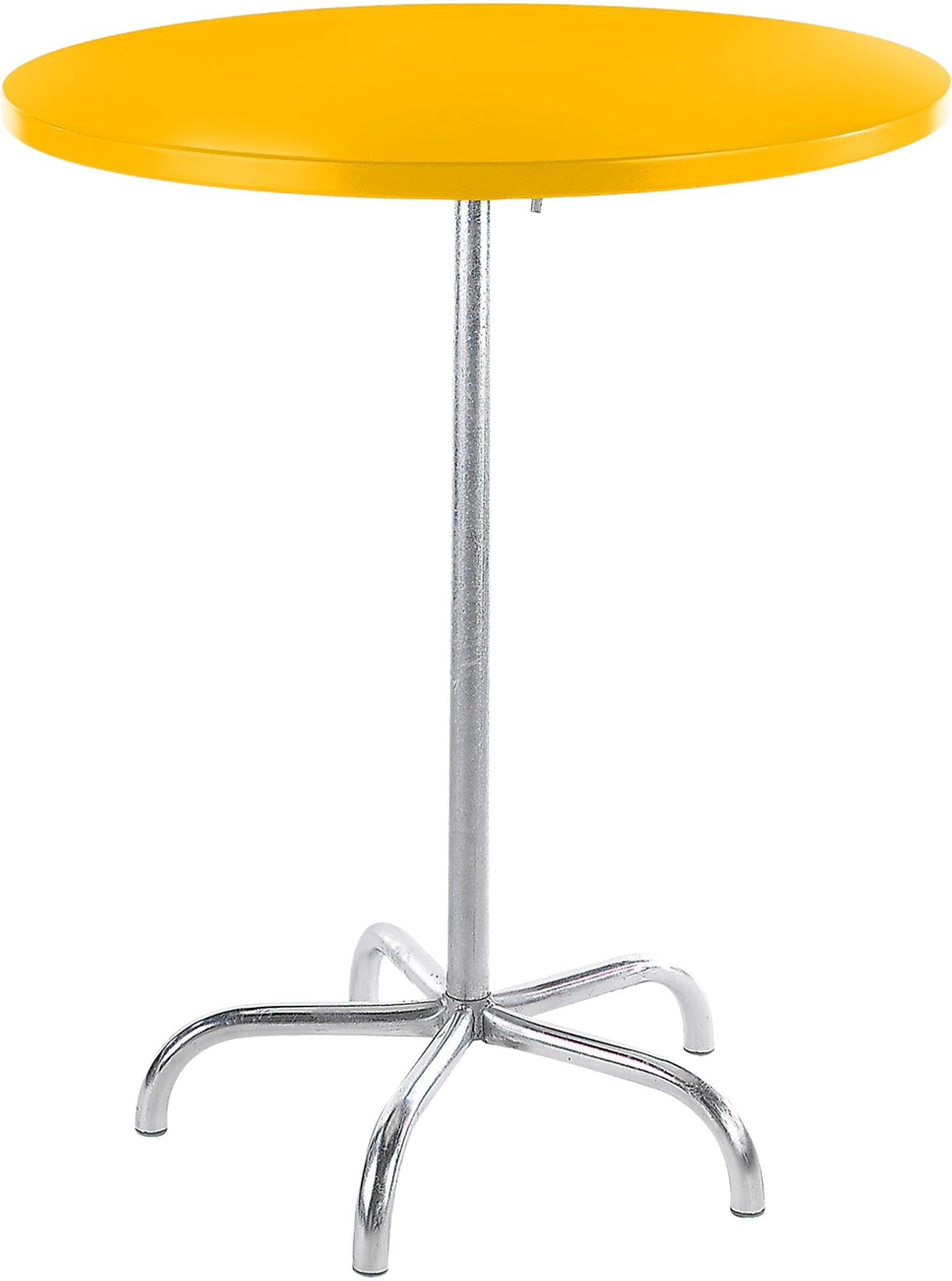 Robuster, wetterfester Säntis Metall-Stehtisch outdoor ø80/110cm, klappbar, stabil, mit Bodenausgleich, langlebig, Swiss Made – ideal für Garten & Veranstaltungen.