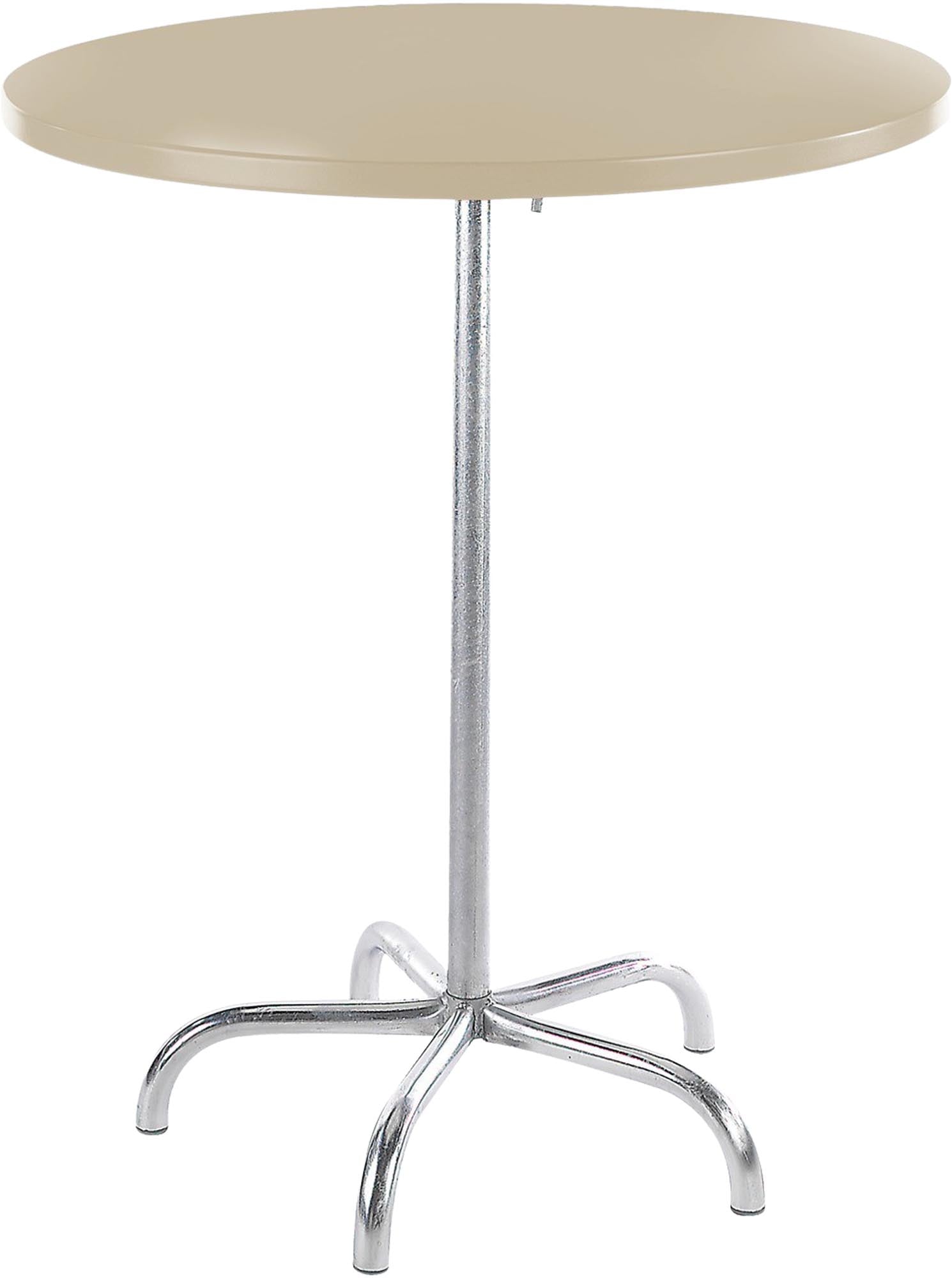 Robuster, klappbarer Säntis Metall-Stehtisch outdoor ø80/110cm, wetterfest, rostfrei, mit Bodenausgleich, langlebig, Swiss Made – ideal für Garten & Veranstaltungen.