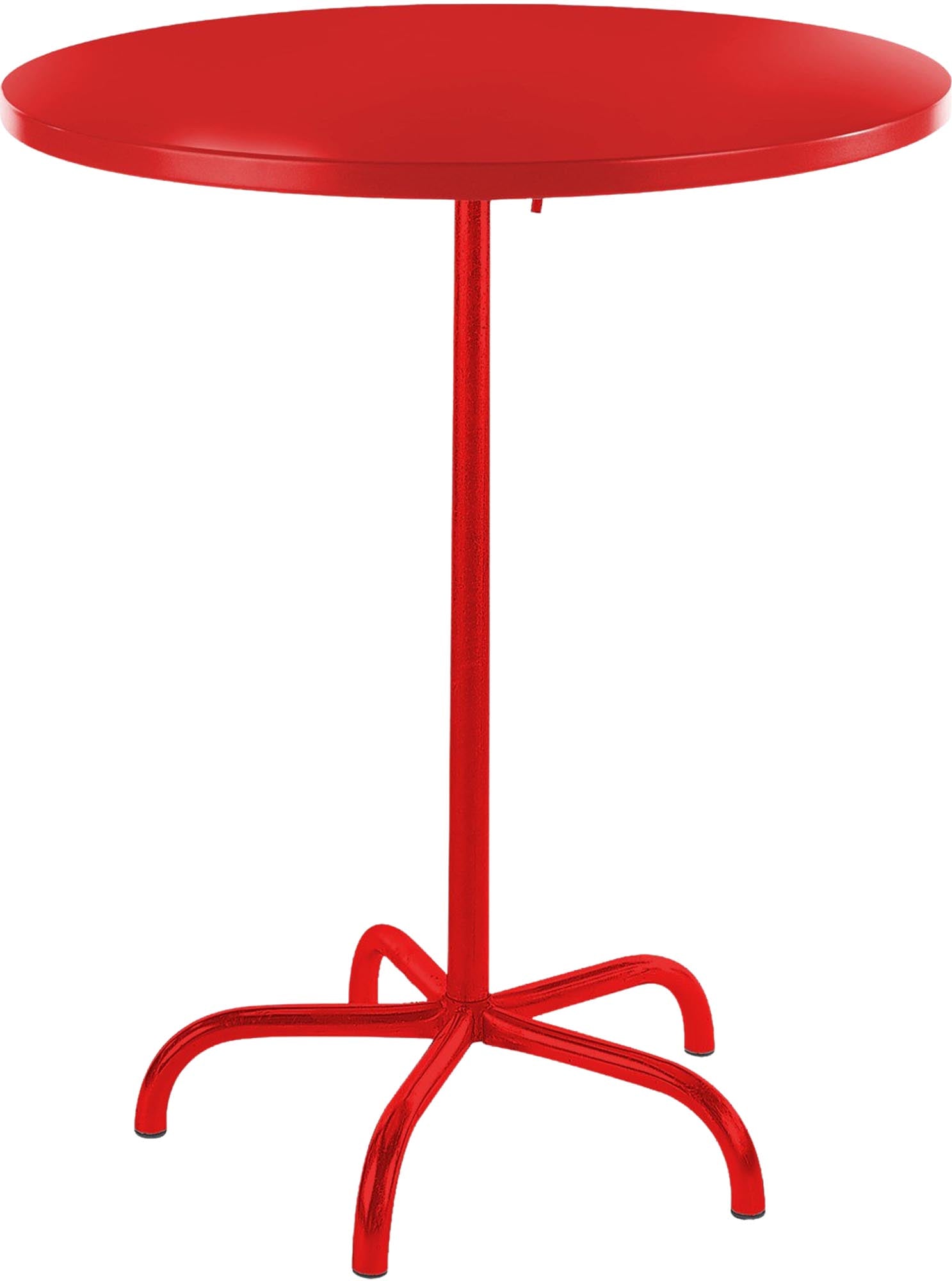 Eleganter klappbarer Säntis Metall-Stehtisch für den Außenbereich, ø80/110 cm, ideal für gesellige Runden im Garten oder auf der Terrasse.