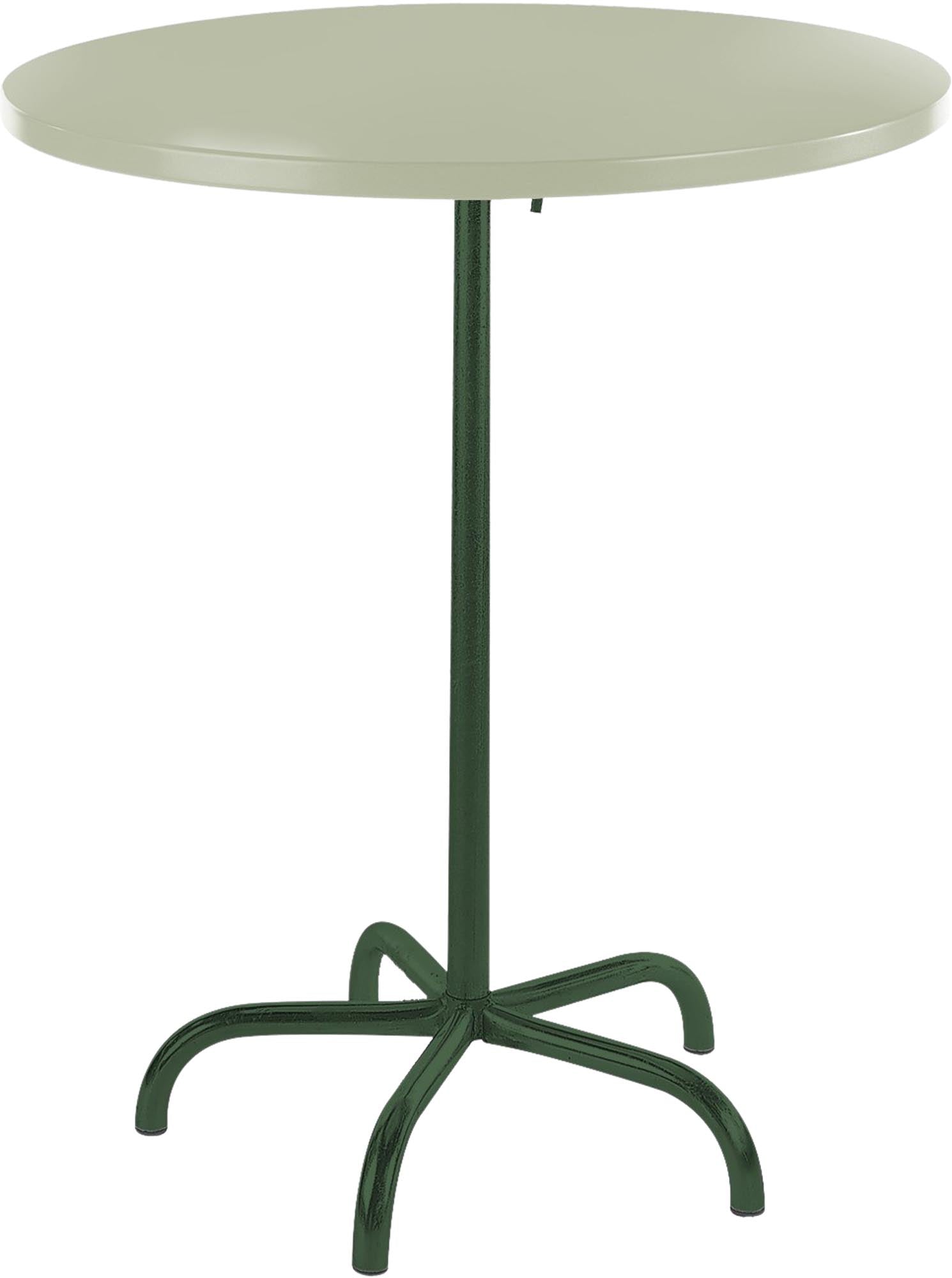 Moderner klappbarer Stehtisch aus Metall für den Außenbereich, Ø80/110 cm, perfekt für gesellige Stunden im Garten oder auf der Terrasse.