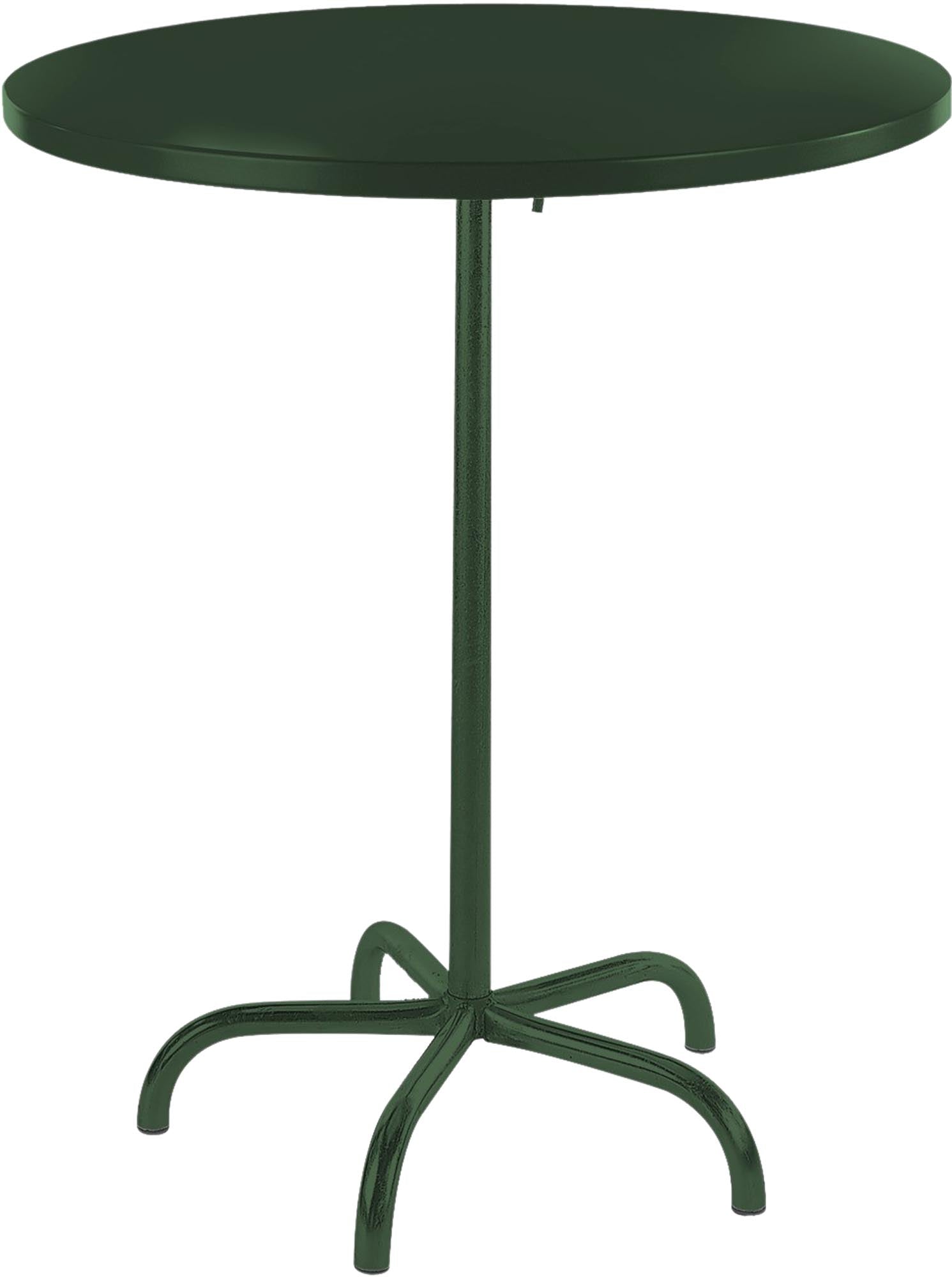 Eleganter klappbarer Metall-Stehtisch für den Außenbereich, Ø80/110 cm, ideal für gesellige Zusammenkünfte und stilvolle Outdoor-Events.