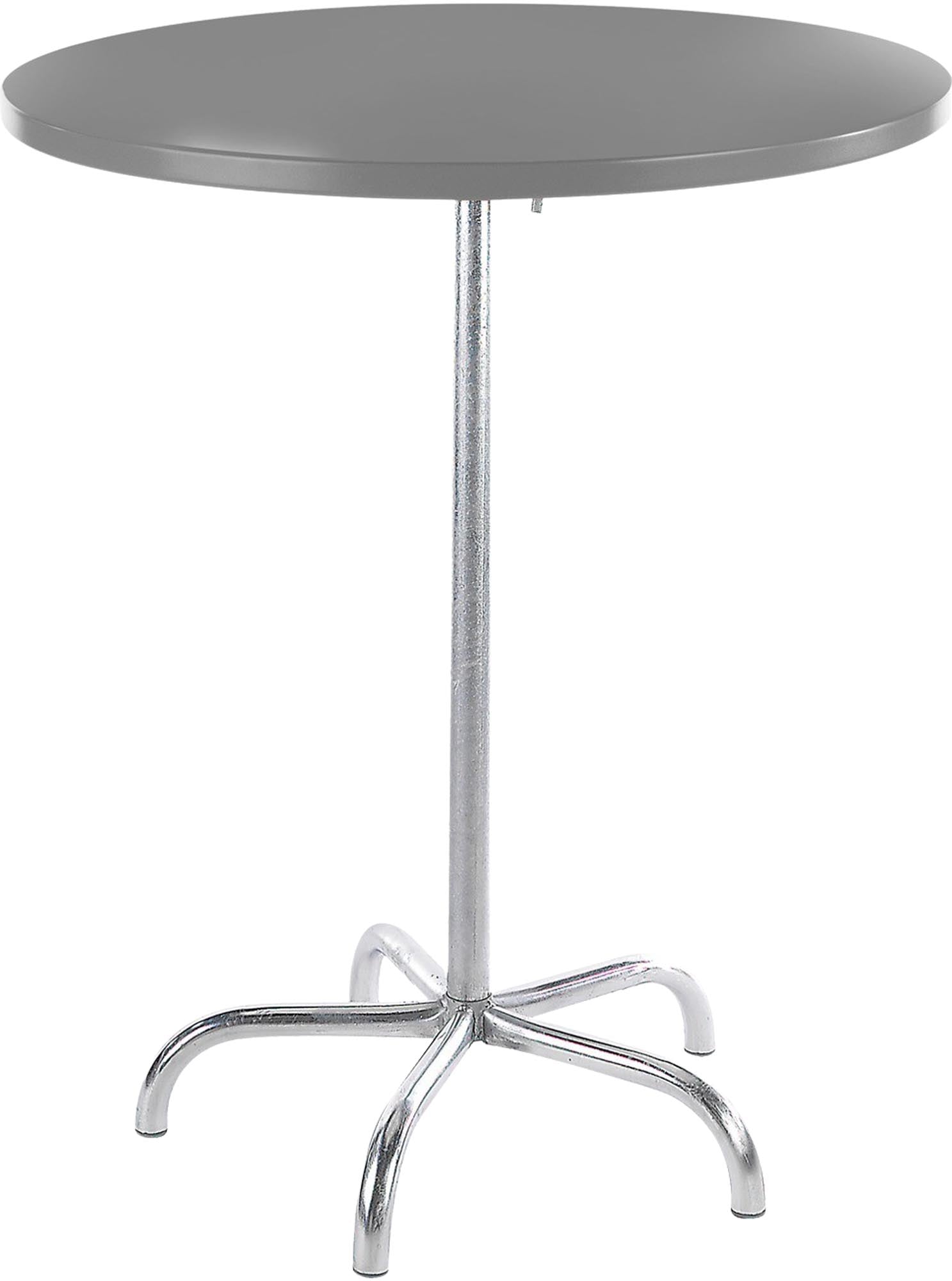 Robuster runder Stehtisch Säntis von Schaffner für Terrassen.