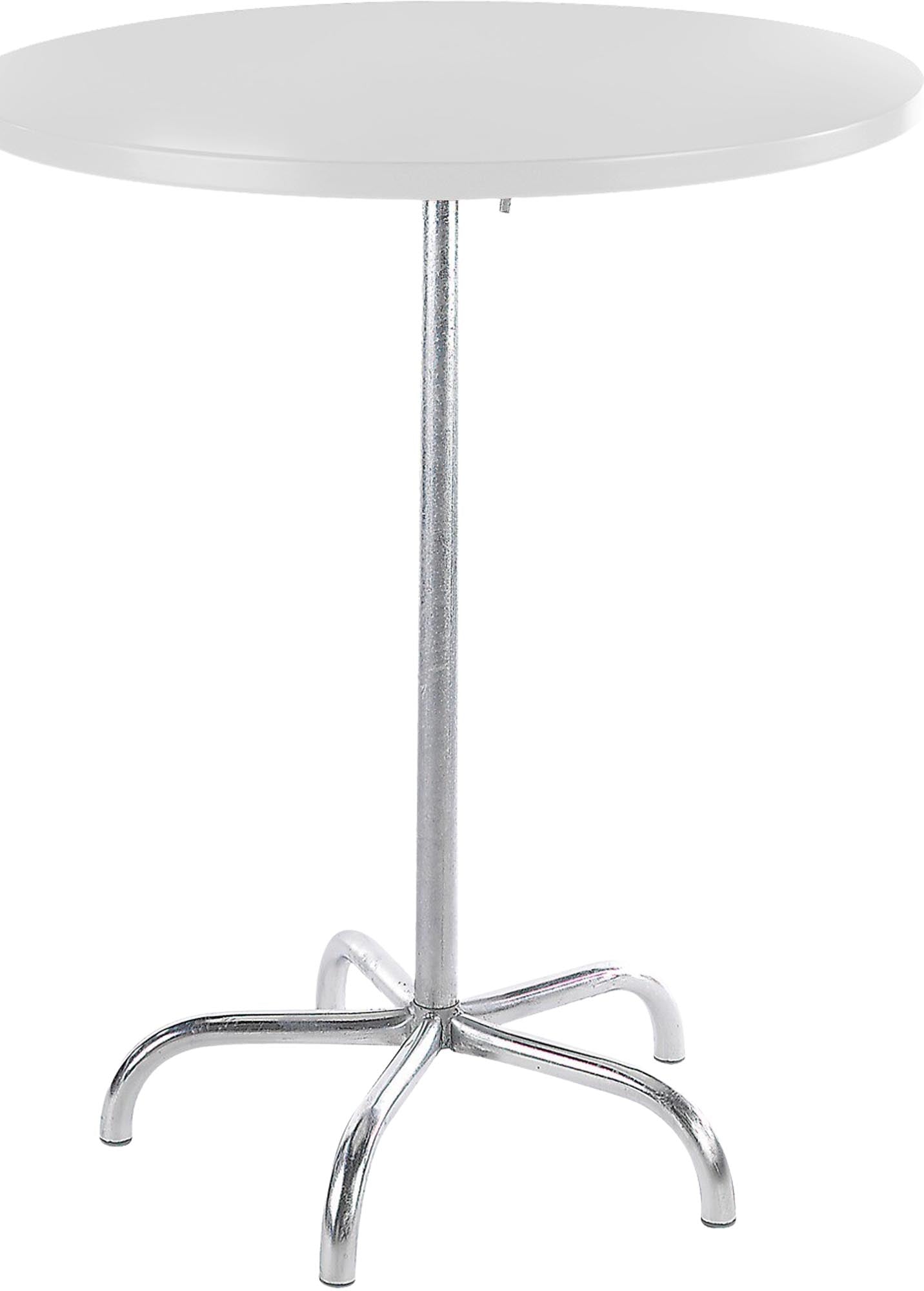 Hochwertiger, wetterfester Säntis Metall-Stehtisch outdoor ø80/110cm, klappbar, rostfrei, mit Bodenausgleich, langlebig, Swiss Made – perfekt für Garten & Events.