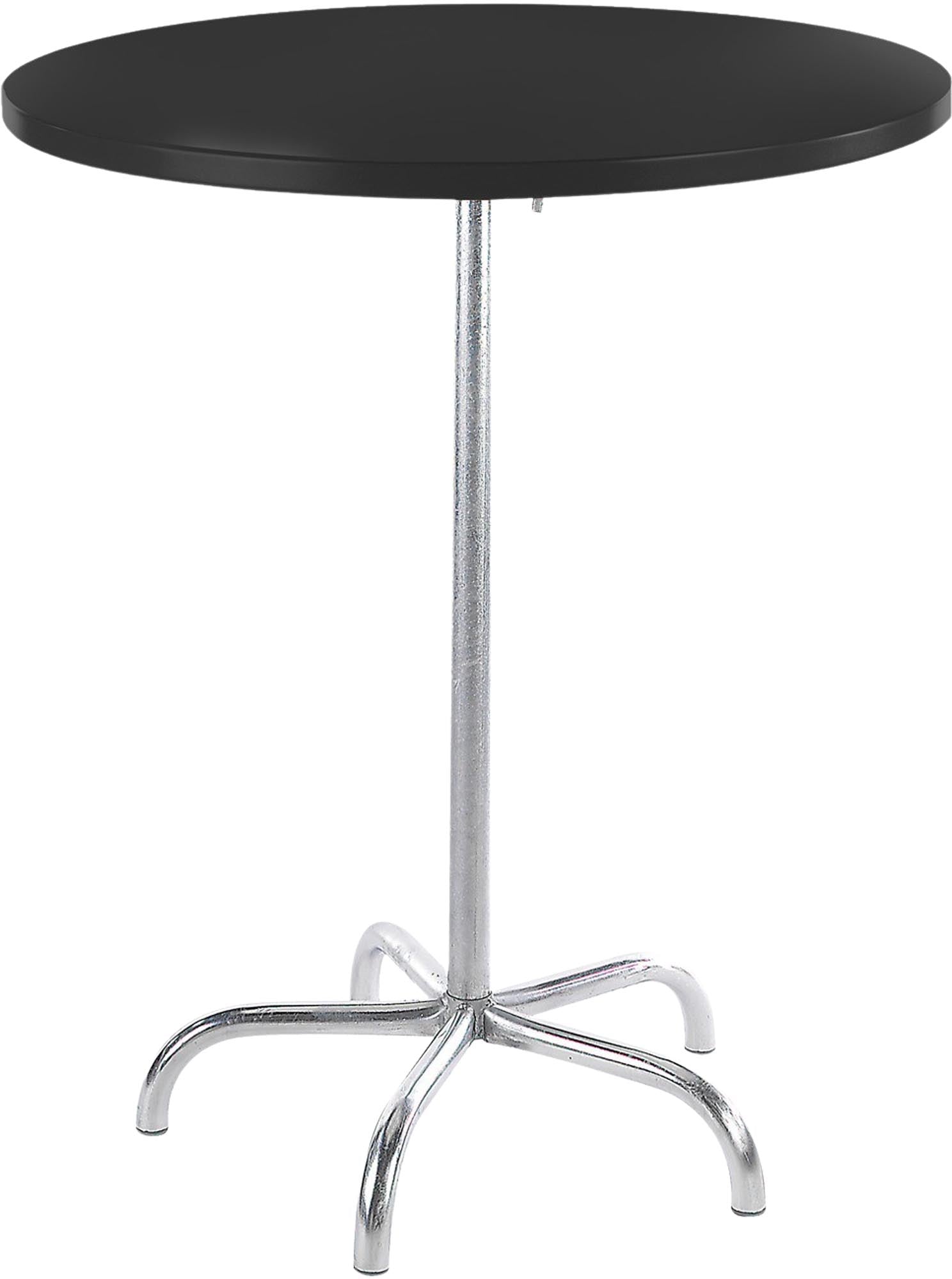 Robuster, wetterfester Säntis Metall-Stehtisch outdoor ø80/110cm, klappbar, rostfrei, mit Bodenausgleich, langlebig, Swiss Made – perfekt für Garten & Events.