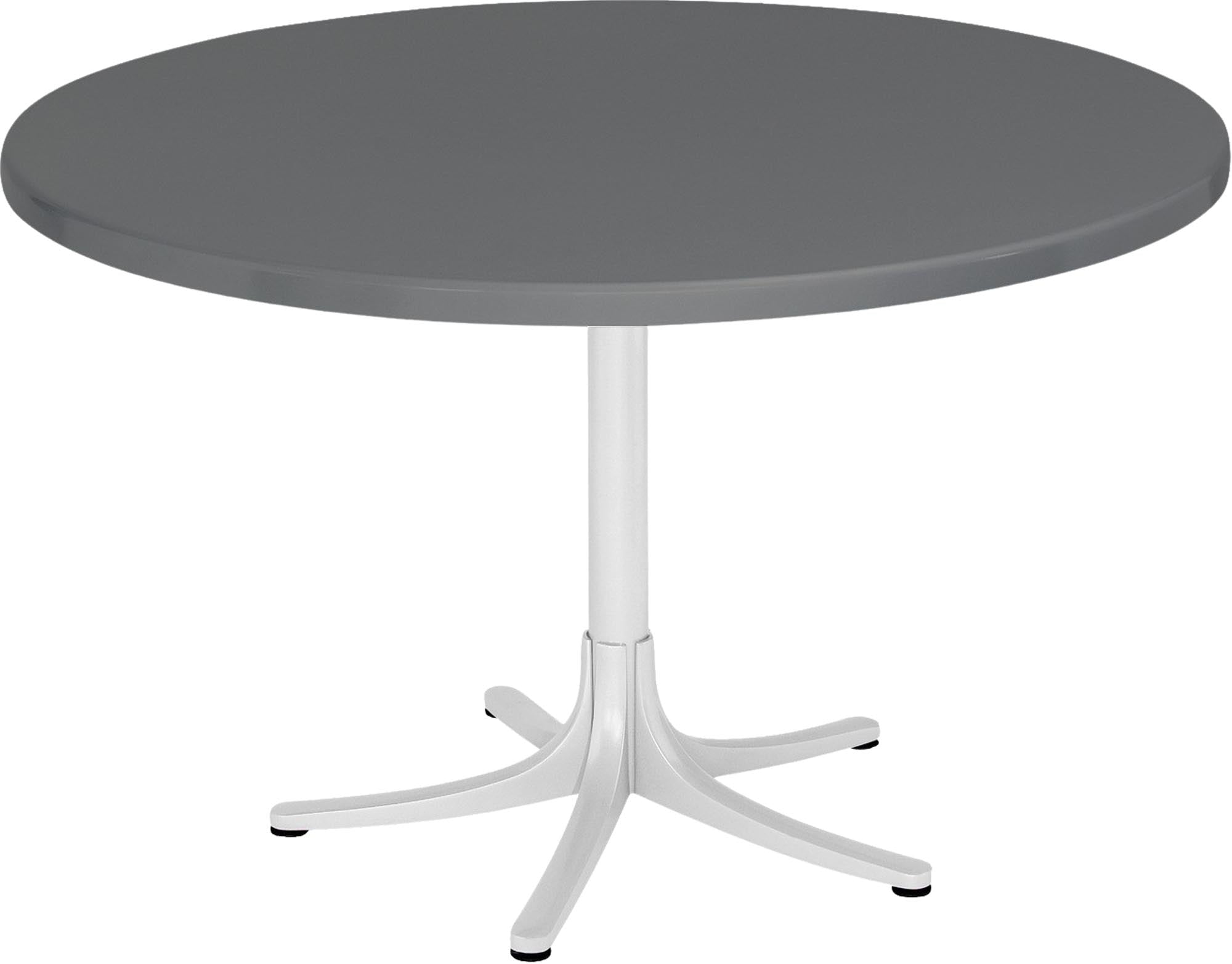 Eleganter Fiberglastisch Schaffhausen ⌀ 75 für moderne Aussenbereiche.