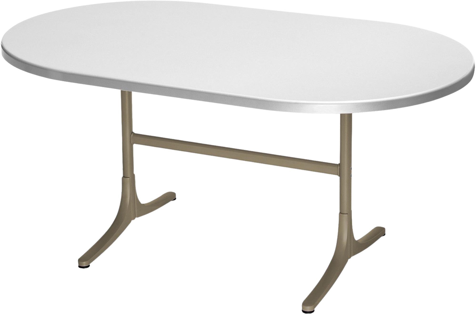 Fiberglastisch Schaffhausen oval: Zeitloses Design für Ihren Garten.