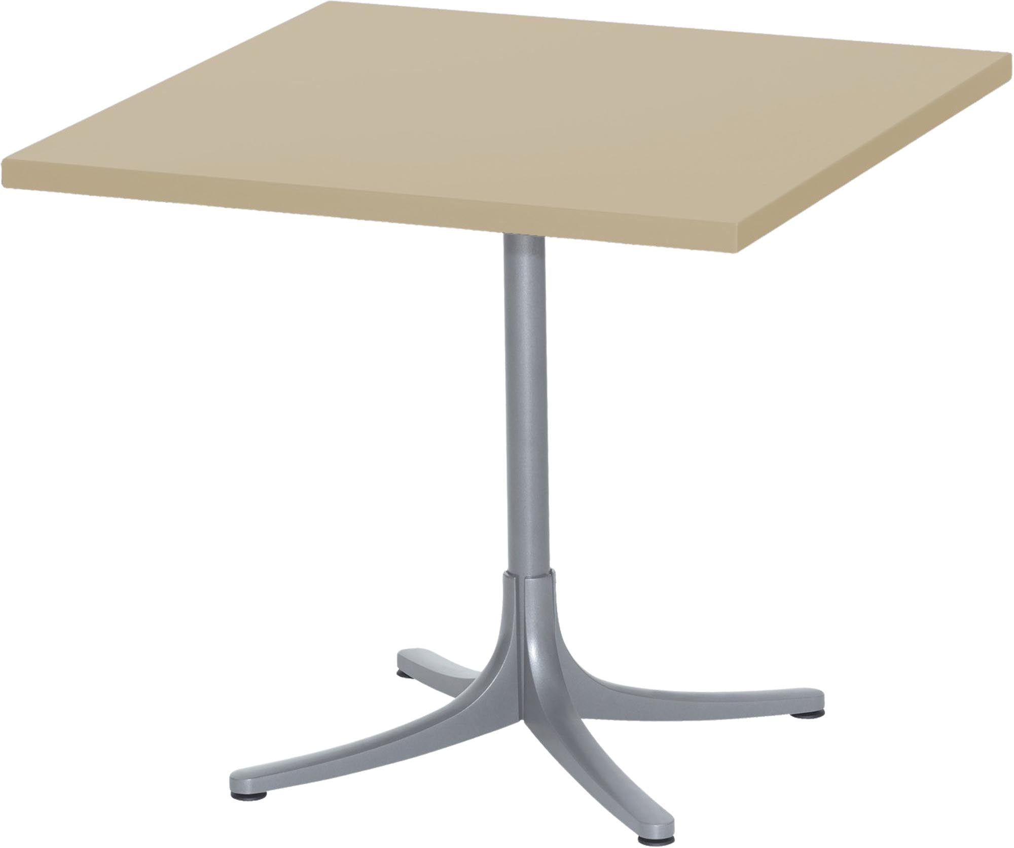 Eleganter Schaffner Metalltisch Arbon, 70x70 cm, wetterfest.