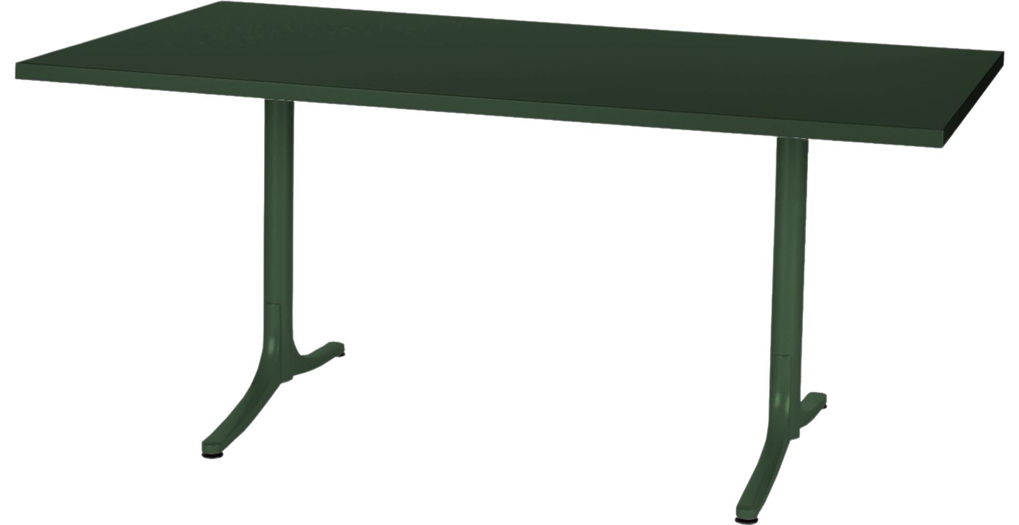 Stilvoller Schaffner Arbon Metalltisch 165x90 für moderne Aussenbereiche.