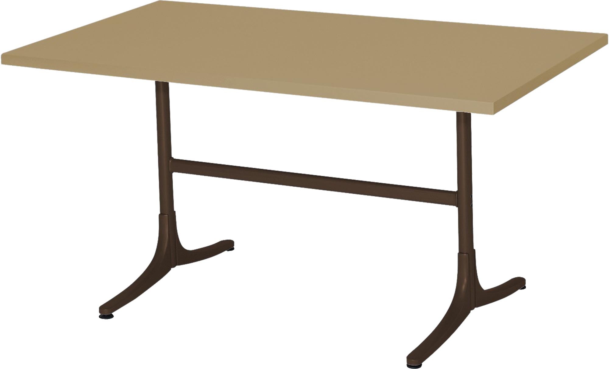 Robuster Metalltisch Arbon 140x80 von Schaffner für Outdoor-Bereiche.