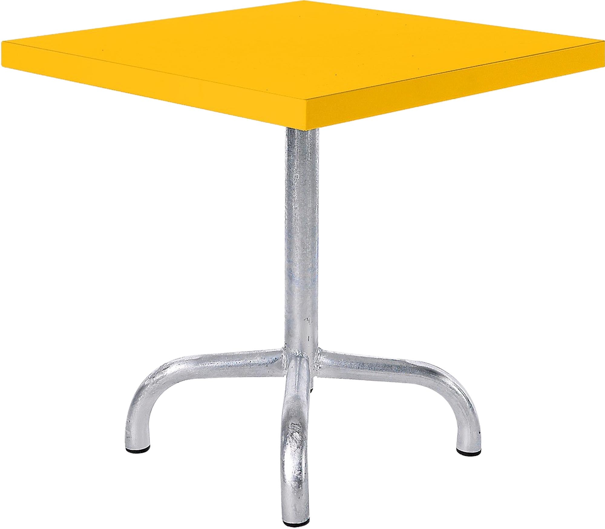 Hochwertiger Säntis Metall-Beistelltisch 50x50 cm für den Außenbereich, wetterfest, robust, pflegeleicht und perfekt kombinierbar mit Gartenmöbeln von Schaffner.