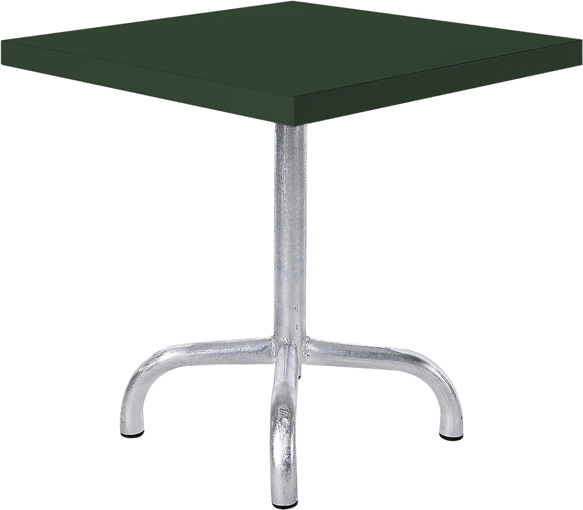 Säntis Metall-Beistelltisch Outdoor 50x50 / 50 in Tannengrün präsentiert im Onlineshop von KAQTU Design AG. Beistelltisch Outdoor ist von Schaffner