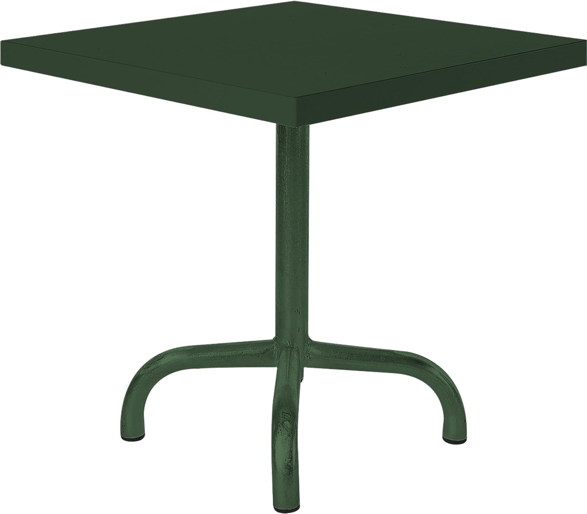 Säntis Metall-Beistelltisch Outdoor 50x50 / 50 in Tannengrün präsentiert im Onlineshop von KAQTU Design AG. Beistelltisch Outdoor ist von Schaffner