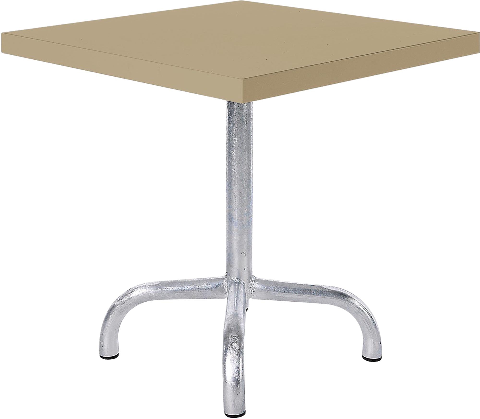 Säntis Metall-Beistelltisch Outdoor 50x50 / 50 in Pastellbraun präsentiert im Onlineshop von KAQTU Design AG. Beistelltisch Outdoor ist von Schaffner