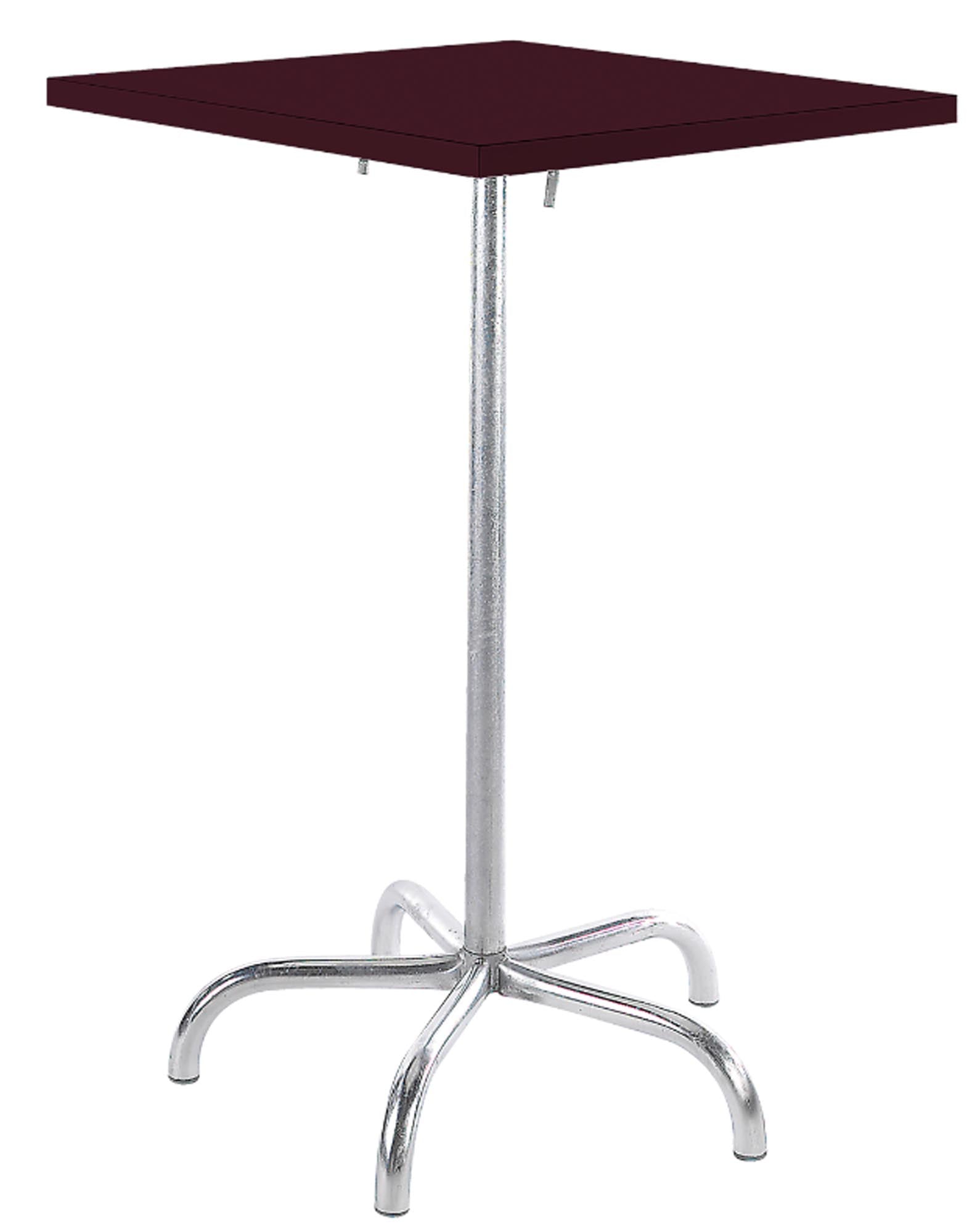 Hochwertiger, wetterfester Metall-Stehtisch 70x70/110 cm, klappbar und langlebig. Perfekt für Garten, Gastronomie, Events – stilvoll, stabil und platzsparend.