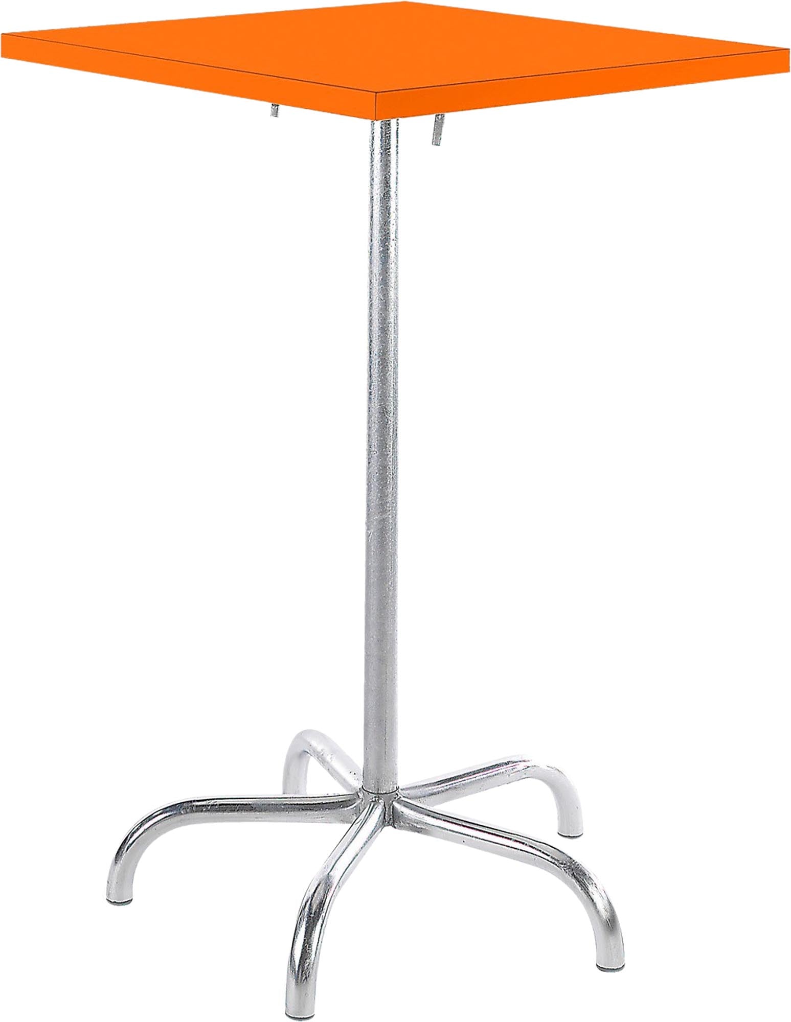 Entdecken Sie den langlebigen, wetterfesten Säntis Metall-Stehtisch Outdoor 80x80/110, klappbar, robust, pflegeleicht und perfekt für stilvolle Gartenmomente.