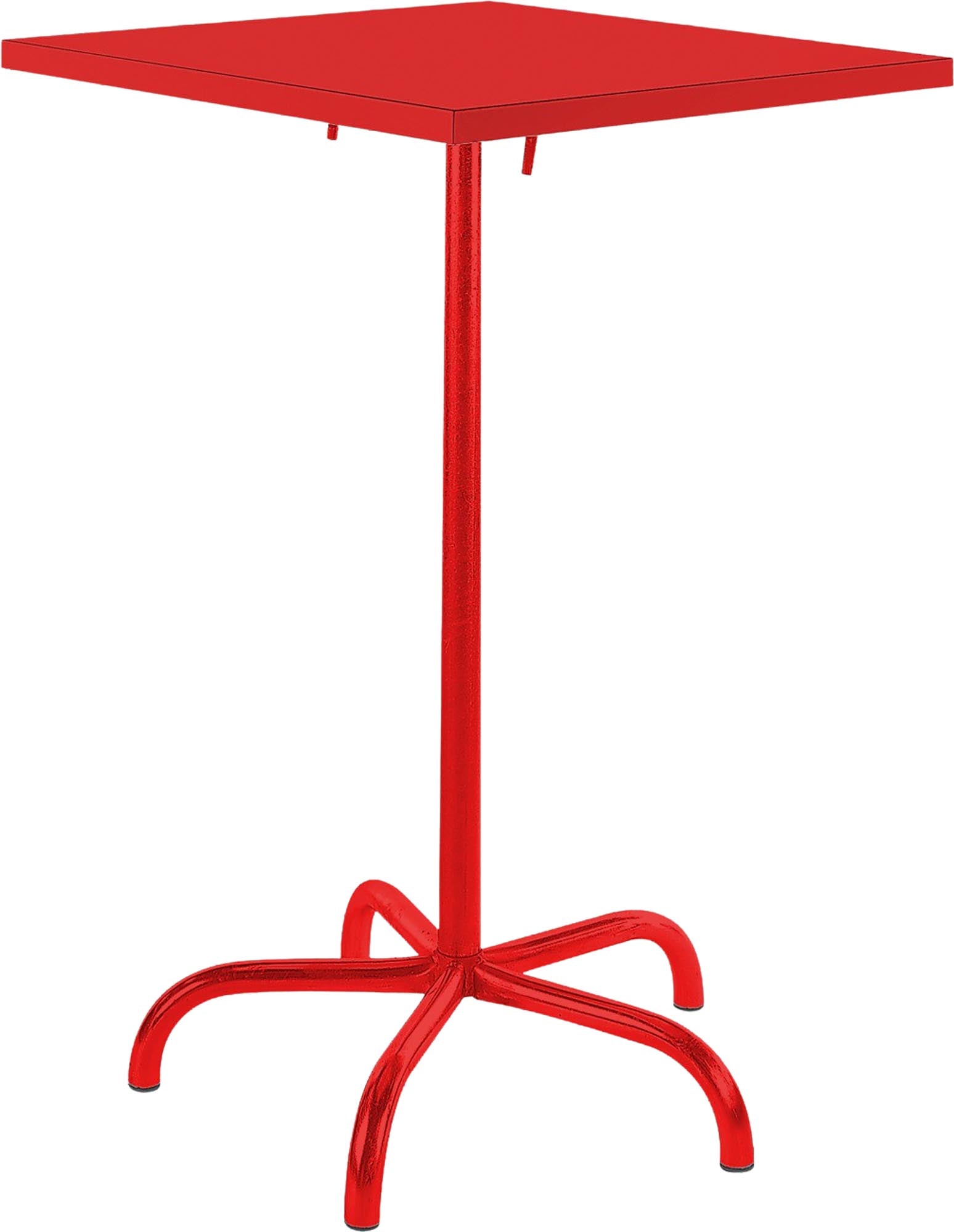 Säntis Metall-Stehtisch Outdoor 80x80 /110 klappbar in Rot präsentiert im Onlineshop von KAQTU Design AG. Hochtisch Outdoor ist von Schaffner