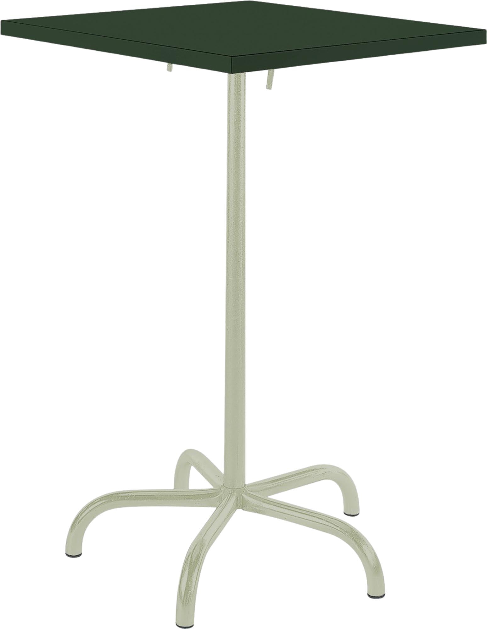 Robuster, klappbarer Säntis Metall-Stehtisch Outdoor 80x80/110 von Schaffner – wetterfest, langlebig und stilvoll für Ihren Garten oder Außenbereich.