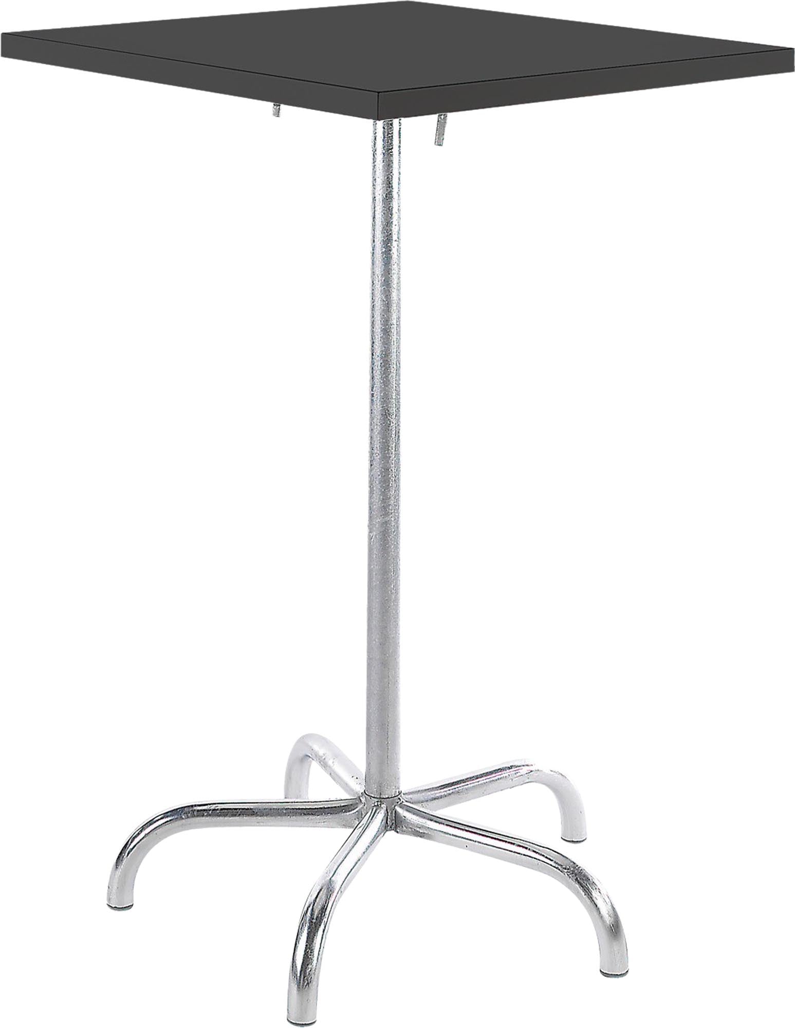 Säntis Metall-Stehtisch Outdoor 80x80 /110 klappbar in Anthrazit präsentiert im Onlineshop von KAQTU Design AG. Hochtisch Outdoor ist von Schaffner