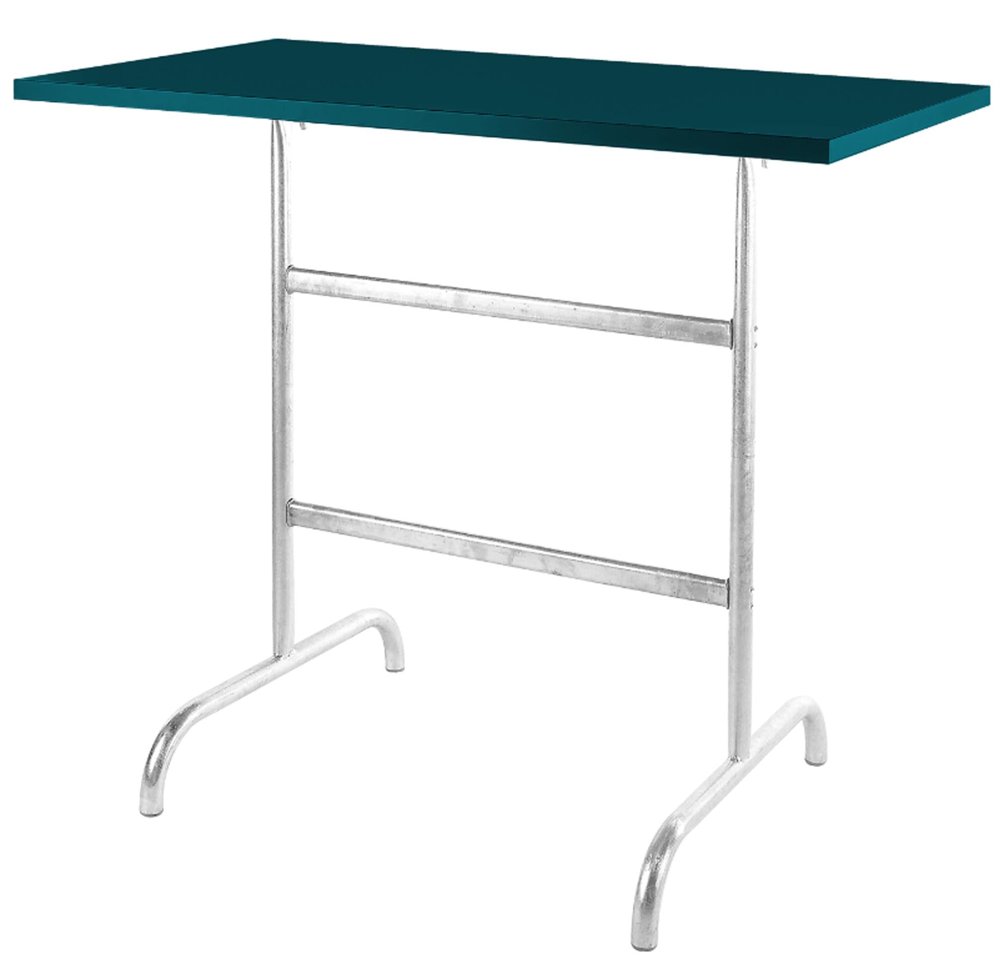Hochwertiger, klappbarer Säntis Metall-Stehtisch 130x70/110 cm für den Outdoor-Bereich. Wetterfest, rostfrei, langlebig und einfach zu transportieren – perfekt für Garten, Terrasse und Events.