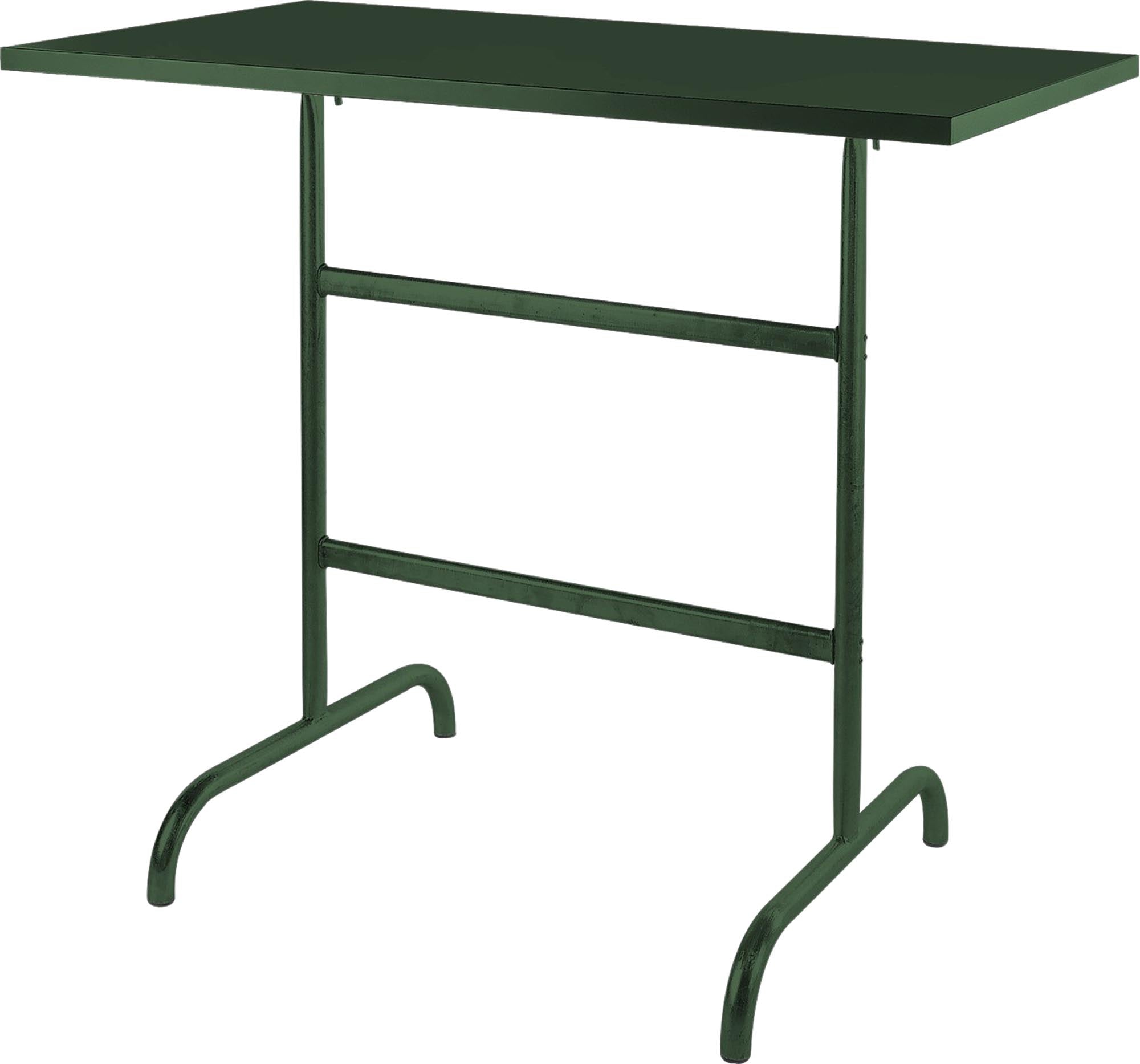 Hochwertiger, wetterfester Säntis Metall-Stehtisch 130x70/110 cm, klappbar, rostfrei, langlebig und stilvoll – ideal für Garten, Events und Gastronomie.