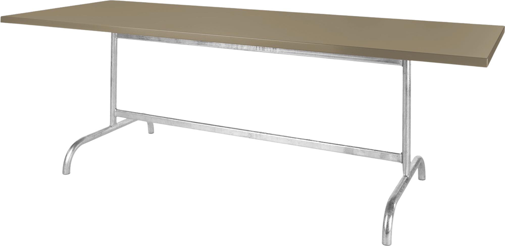 Säntis Metall-Gartentisch 240x80 klappbar in Champagner präsentiert im Onlineshop von KAQTU Design AG. Gartentisch ist von Schaffner