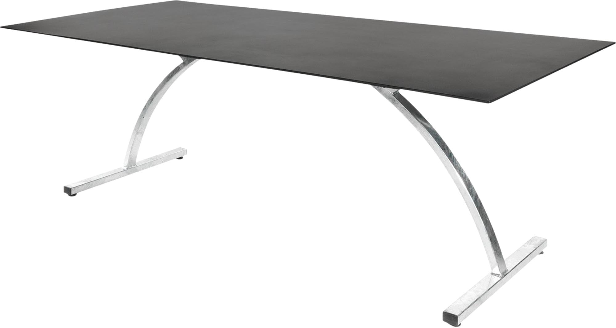 Bernardino Gartentisch aus Glasfaser 220x100 klappbar in Graphit präsentiert im Onlineshop von KAQTU Design AG. Gartentisch ist von Schaffner