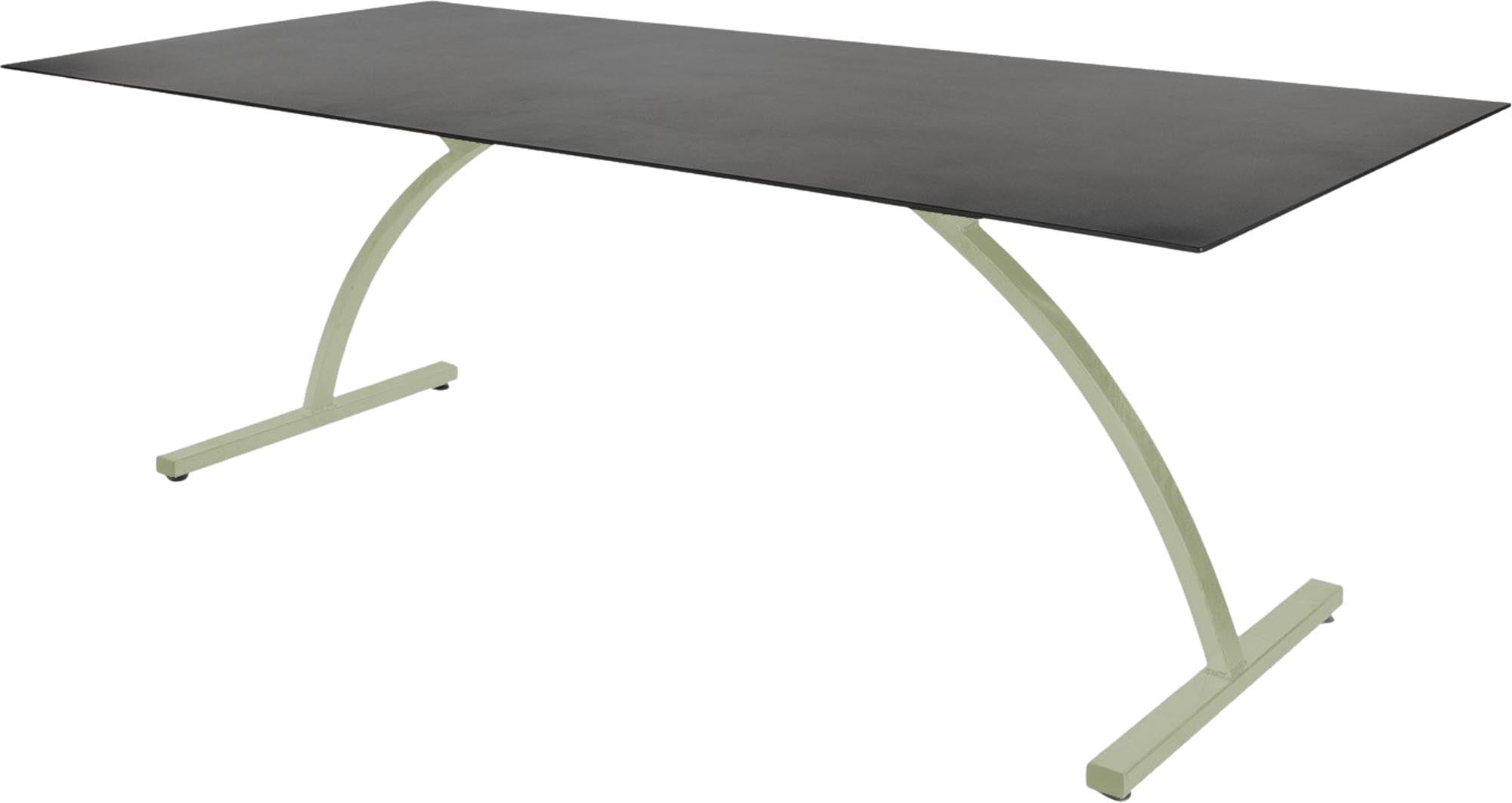 Bernardino Gartentisch aus Glasfaser 220x100 klappbar in Graphit präsentiert im Onlineshop von KAQTU Design AG. Gartentisch ist von Schaffner