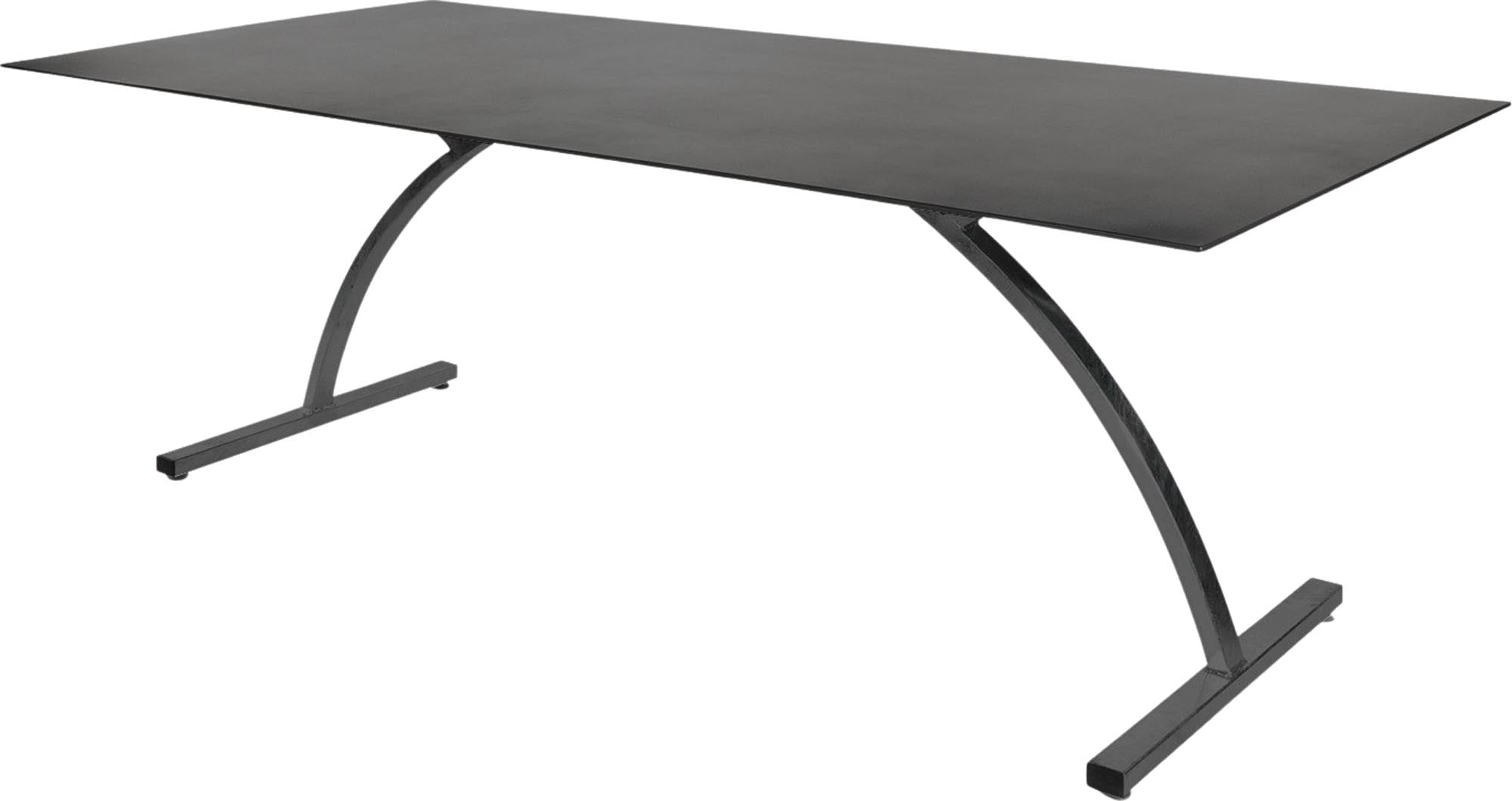 Bernardino Gartentisch aus Glasfaser 220x100 klappbar in Graphit präsentiert im Onlineshop von KAQTU Design AG. Gartentisch ist von Schaffner