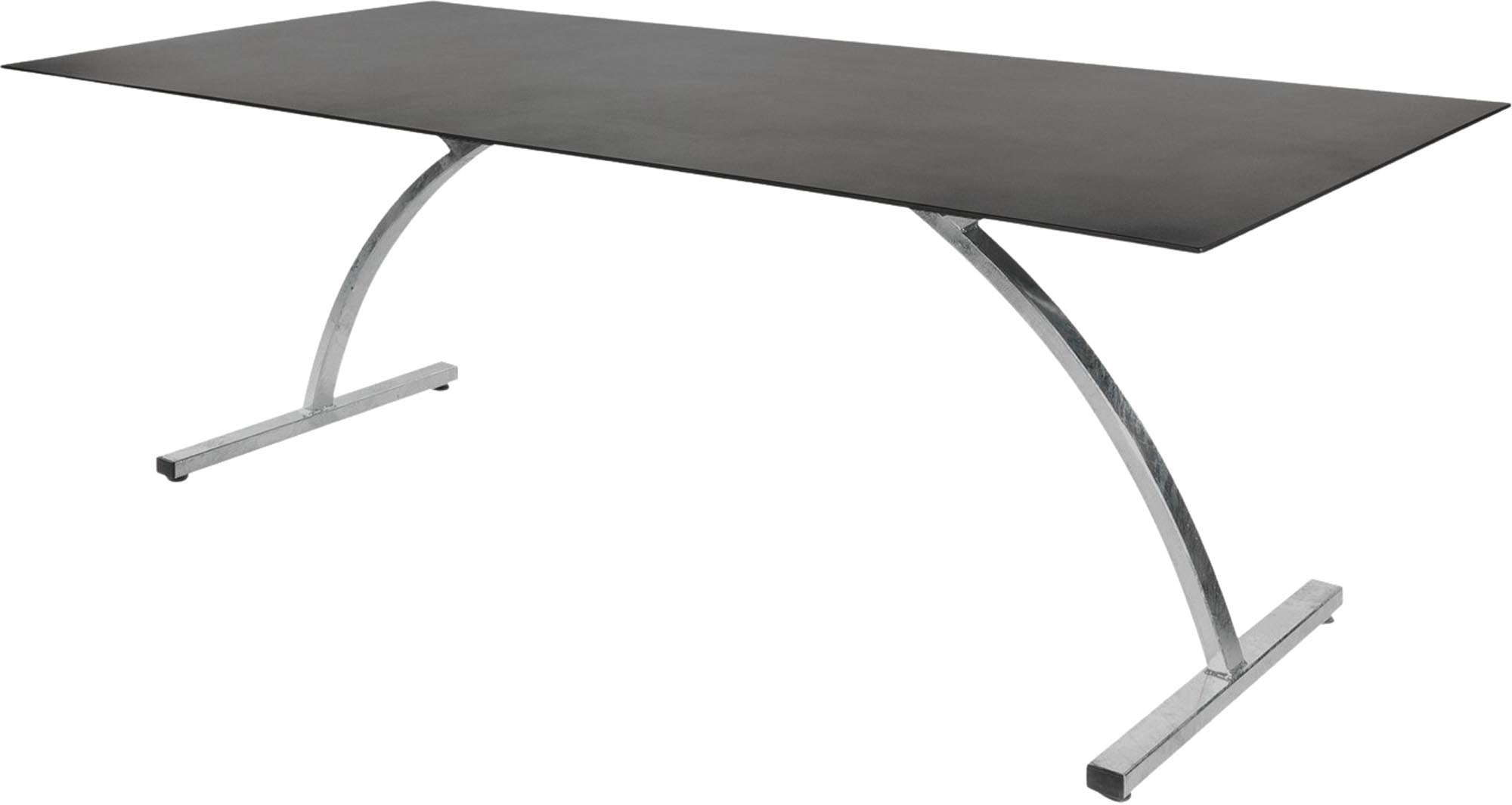 Bernardino Gartentisch aus Glasfaser 220x100 klappbar in Graphit präsentiert im Onlineshop von KAQTU Design AG. Gartentisch ist von Schaffner