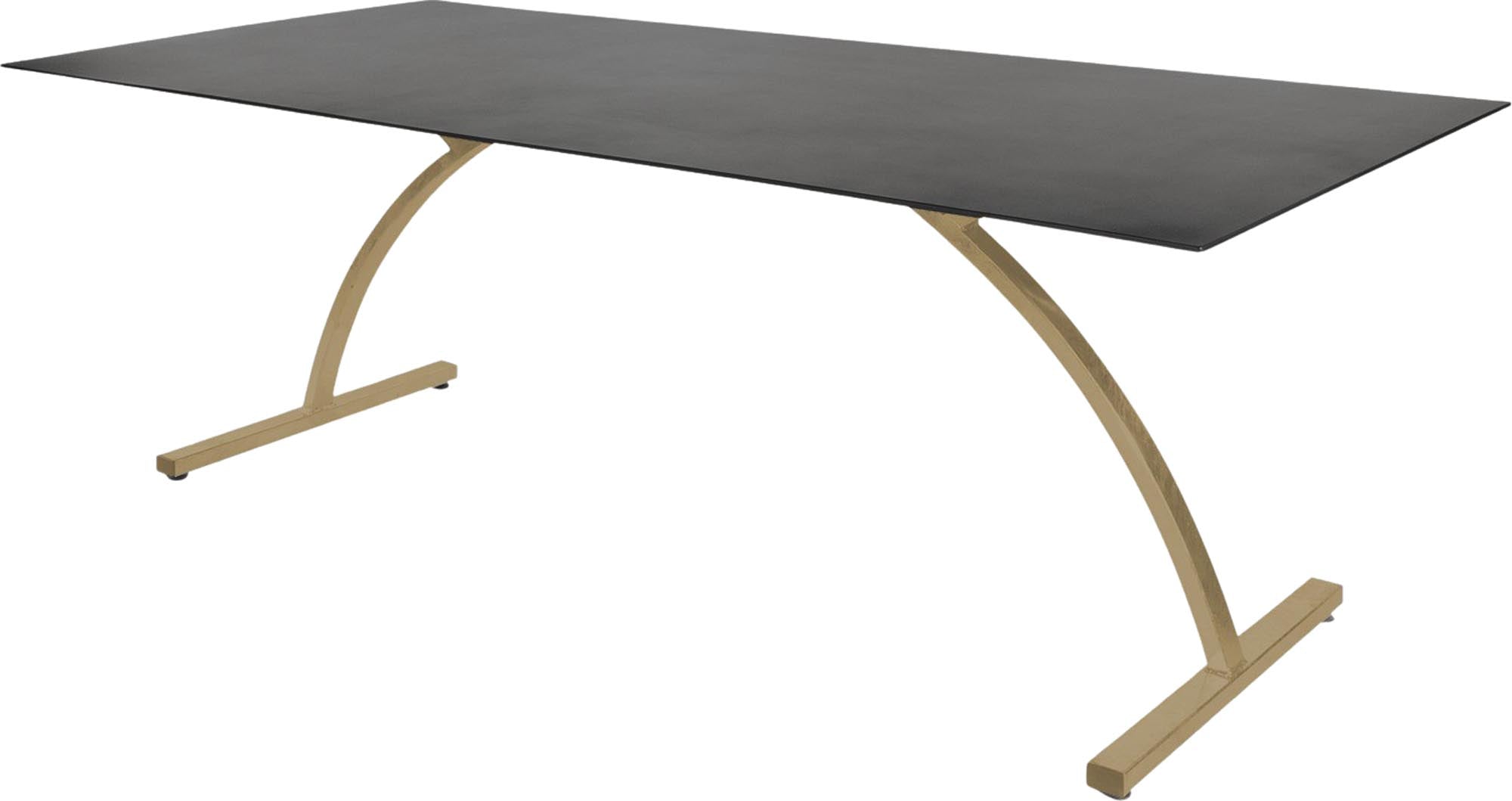 Entdecken Sie den eleganten Tisch Bernardino von Schaffner, ideal für stilvolle Terrassen und Gartenbereiche.