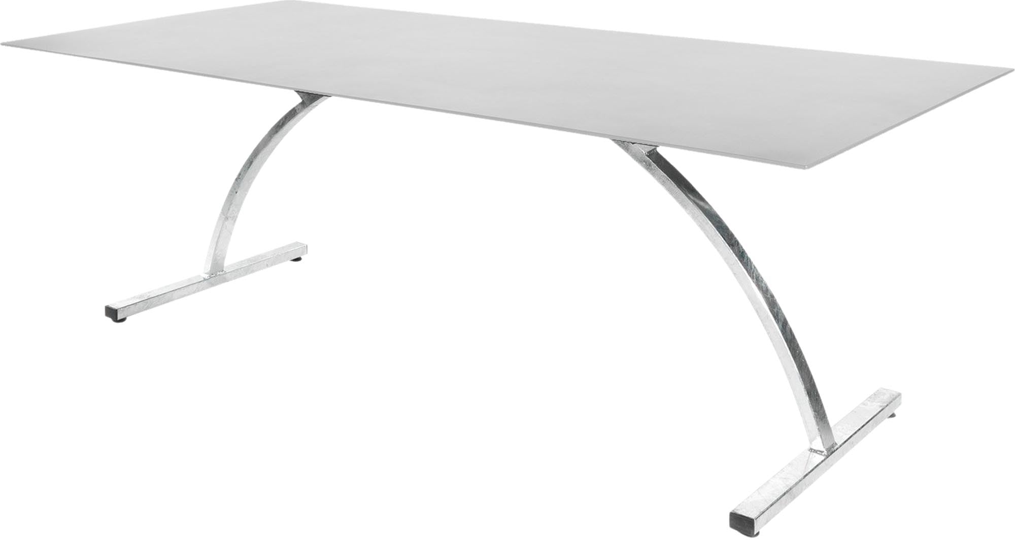 Bernardino Gartentisch aus Glasfaser 220x100 klappbar in Weiss präsentiert im Onlineshop von KAQTU Design AG. Gartentisch ist von Schaffner