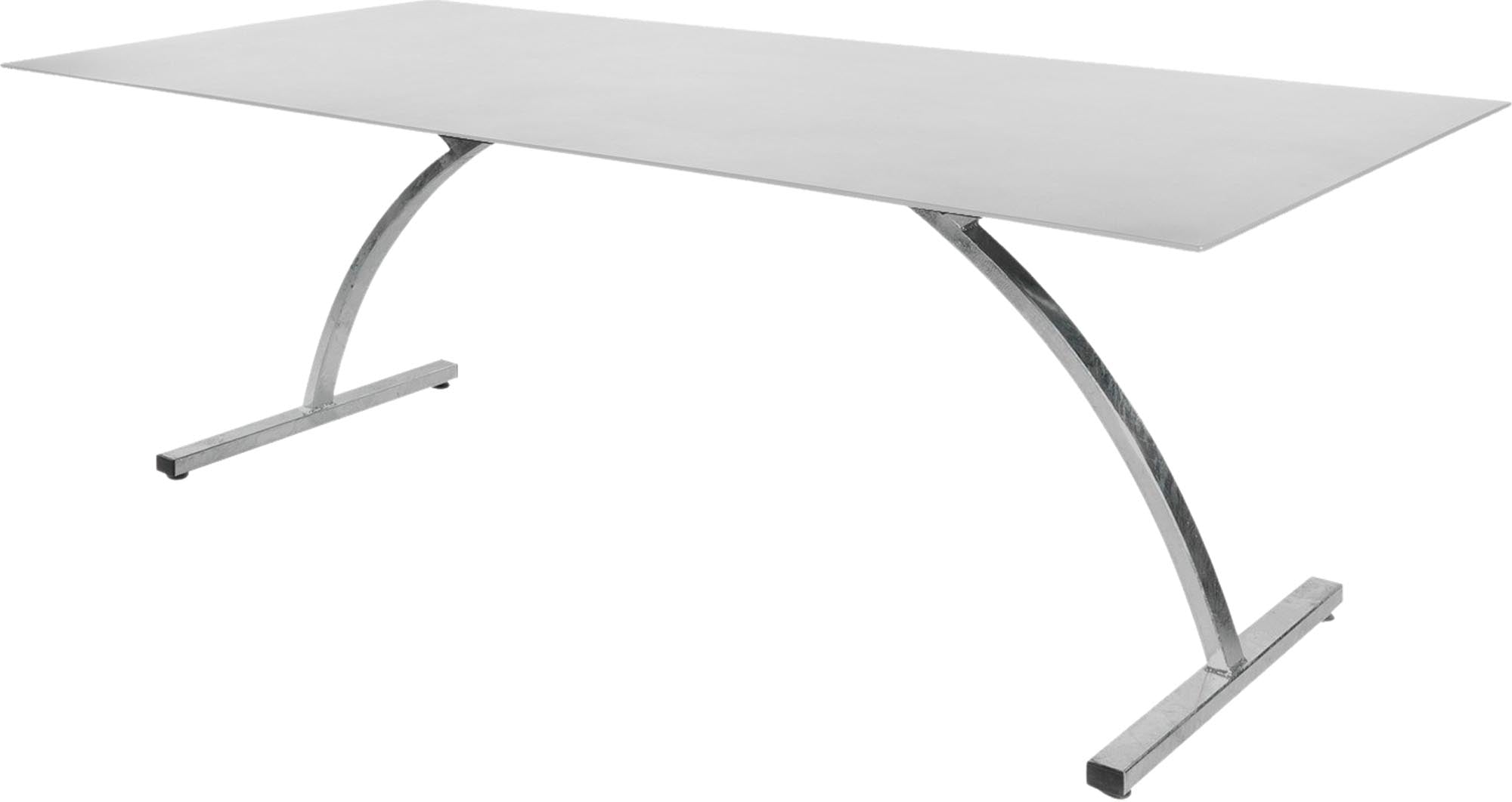 Bernardino Gartentisch aus Glasfaser 220x100 klappbar in Weiss präsentiert im Onlineshop von KAQTU Design AG. Gartentisch ist von Schaffner